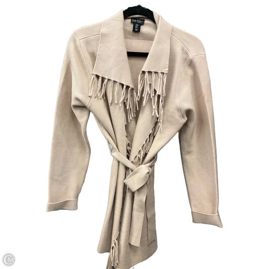 Sweater Cardigan By Nicole Michelle In Beige, Size: M