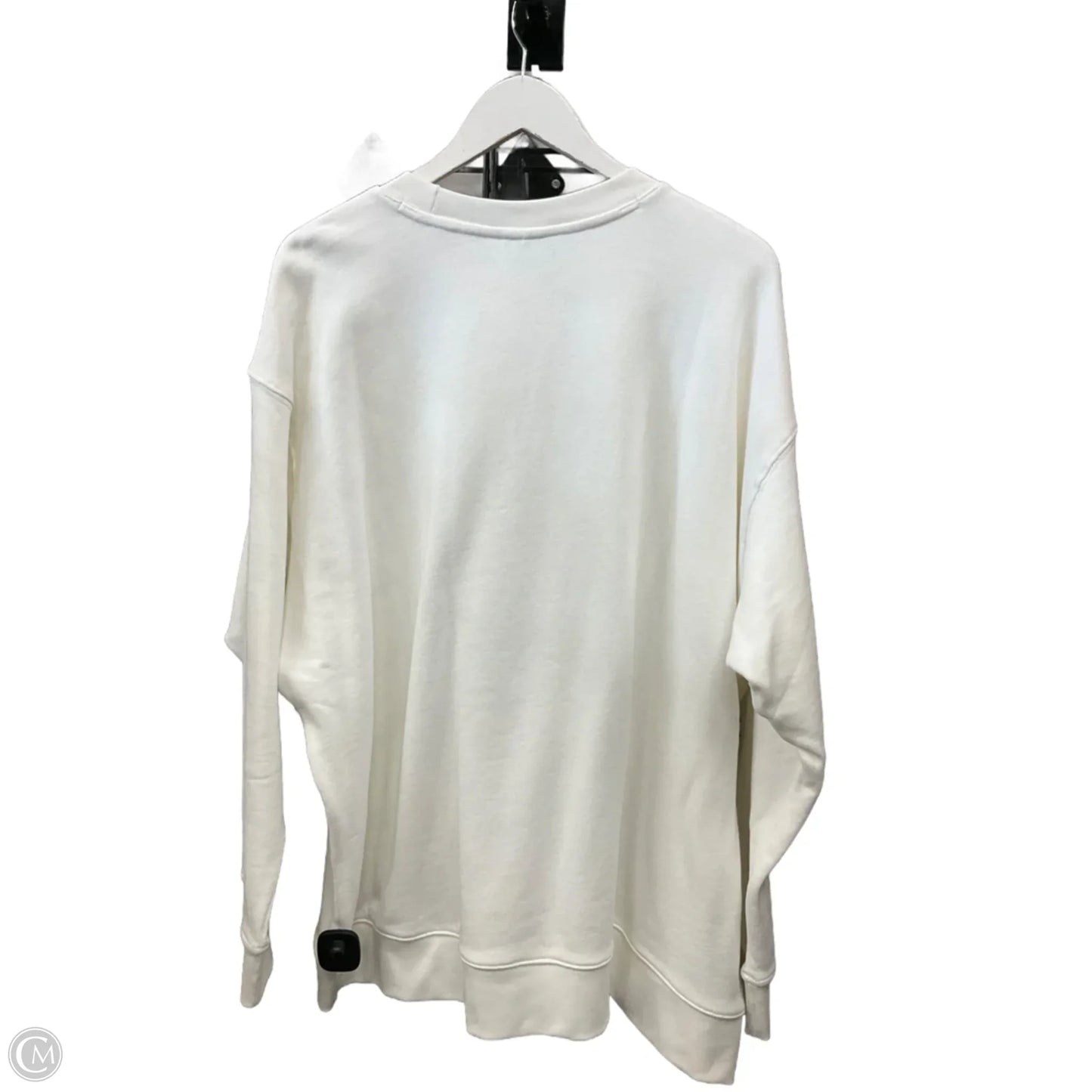 Sweatshirt Crewneck By Adidas In White, Size: 3x