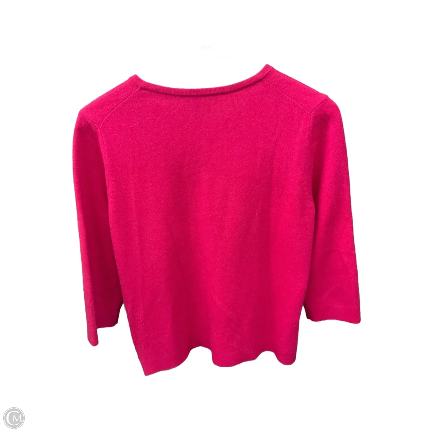 Sweater Cardigan Cashmere By Ann Taylor In Pink, Size: L