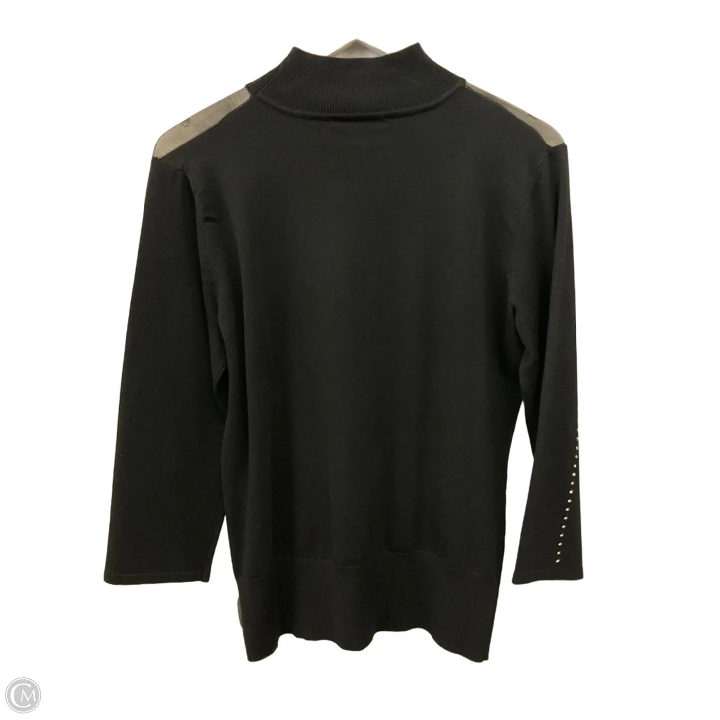 Top 3/4 Sleeve By Cable And Gauge In Black, Size: M