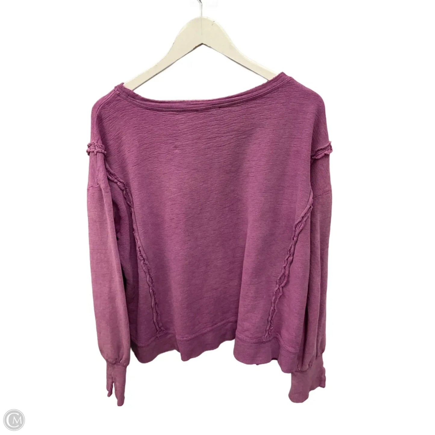 Top Long Sleeve By Easel In Purple, Size: S