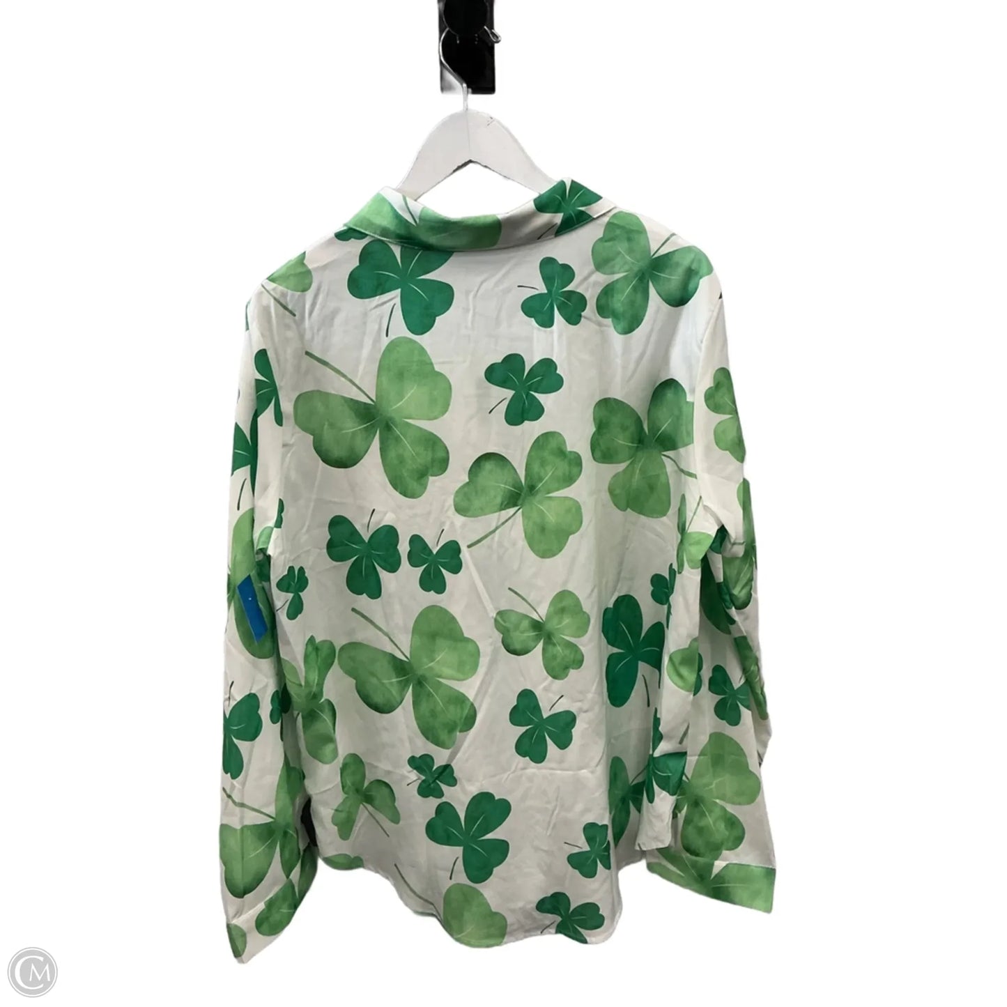 Top Long Sleeve By Cme In Green, Size: Xxl