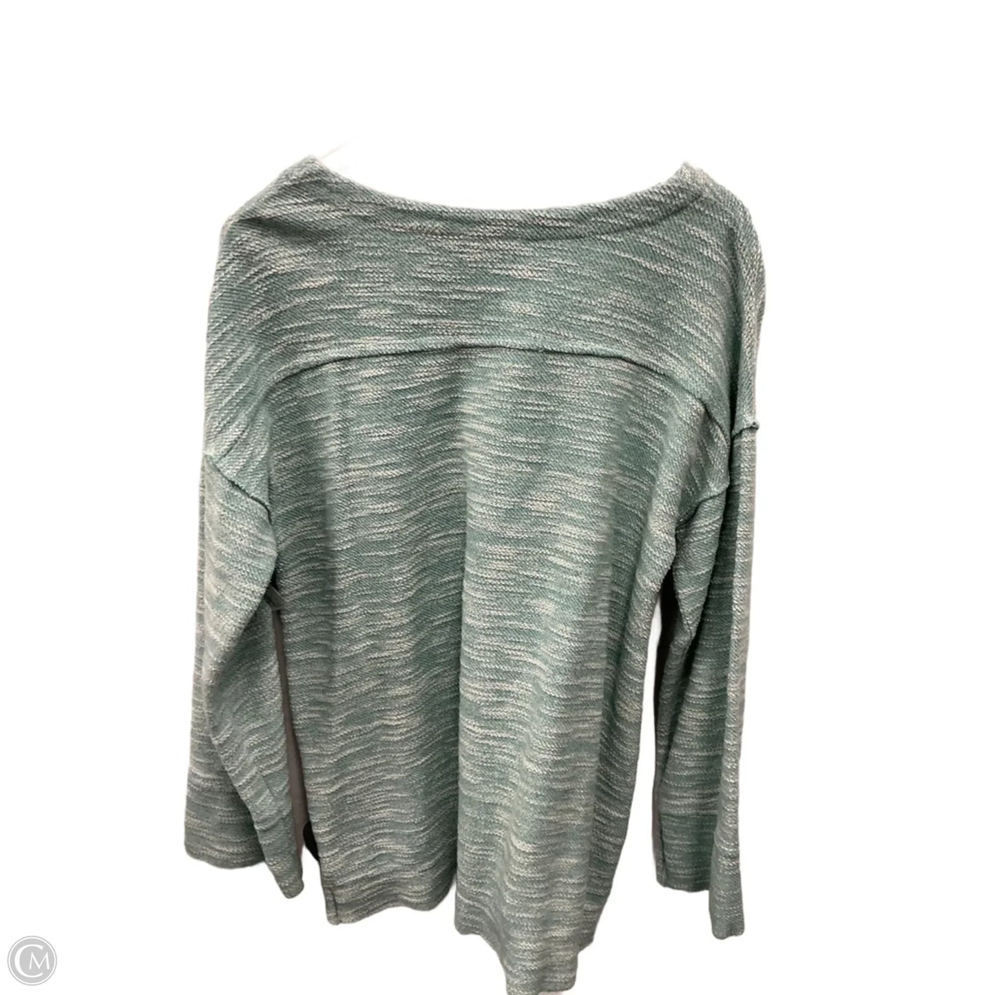 Top Long Sleeve By Soft Surroundings In Aqua, Size: M