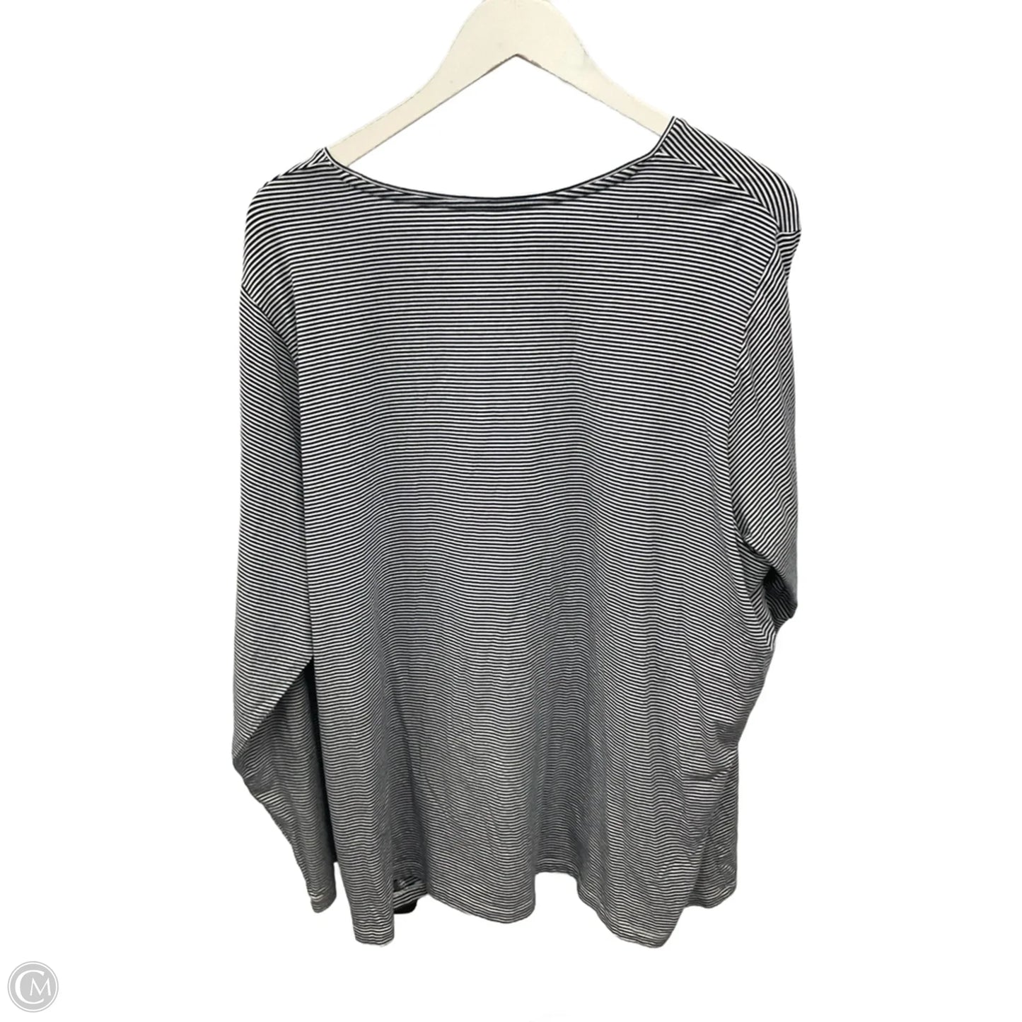 Top Long Sleeve By Lands End In Navy, Size: 3x