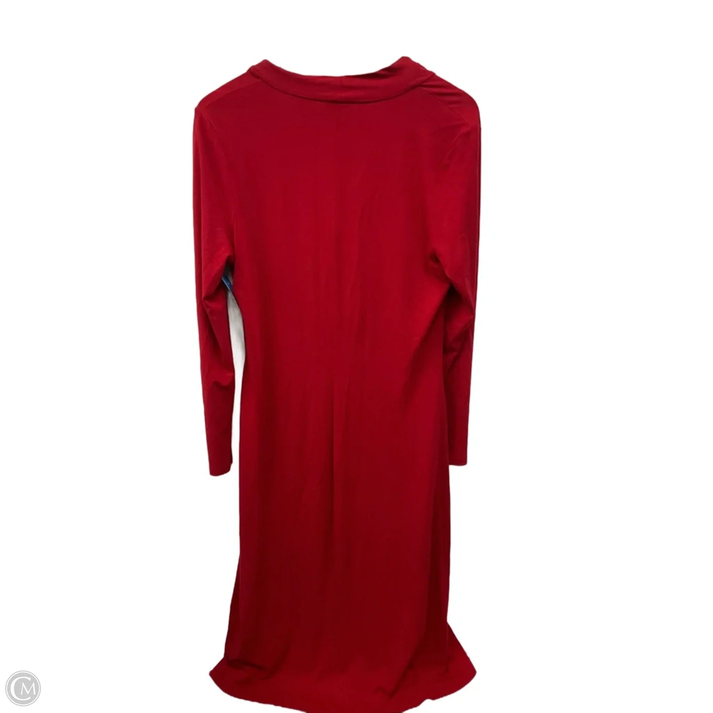 Dress Casual Midi By Talbots In Red, Size: L