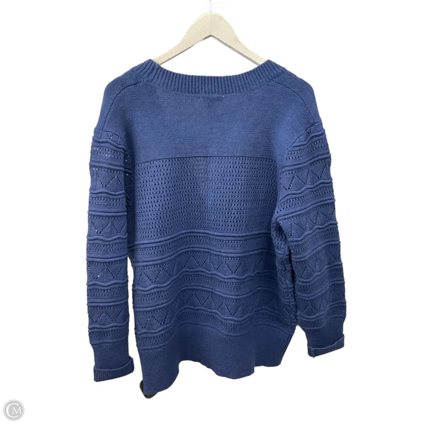 Sweater Cardigan By Ophelia Roe In Blue, Size: L