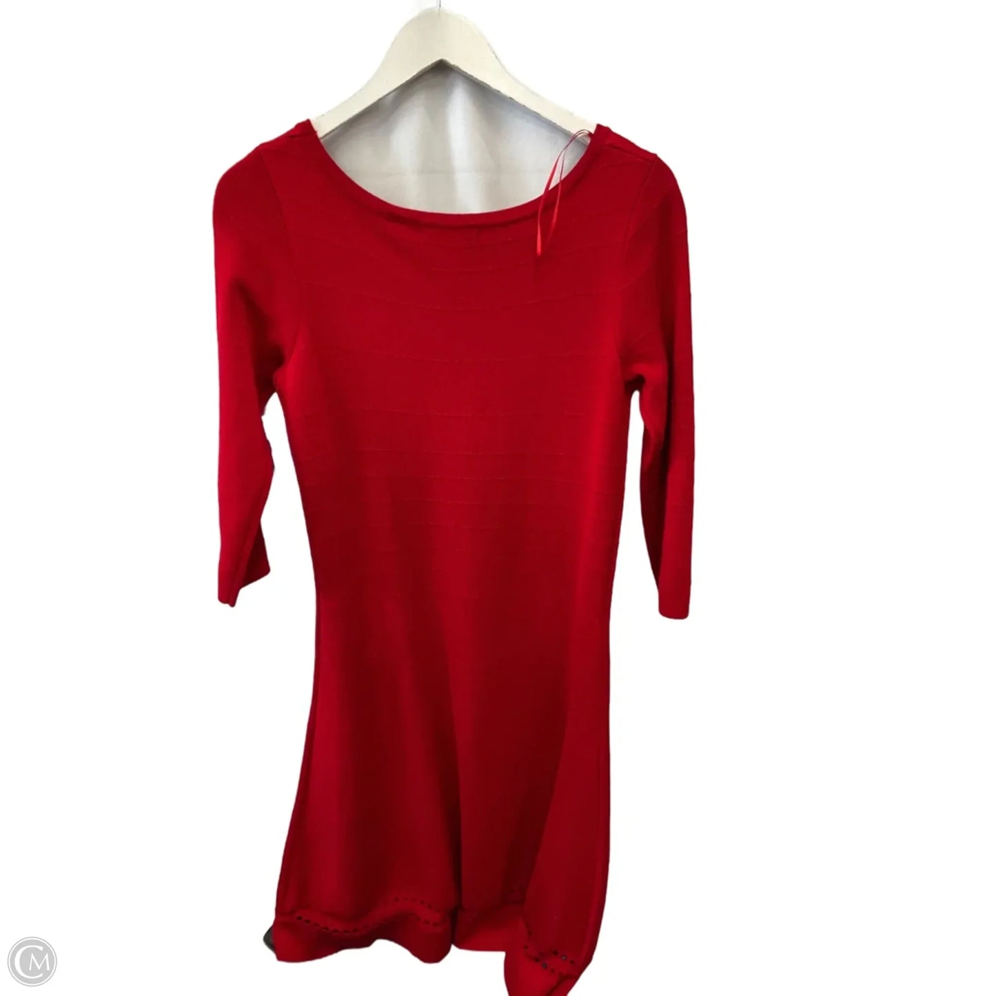 Dress Sweater By Liz Claiborne In Red, Size: M