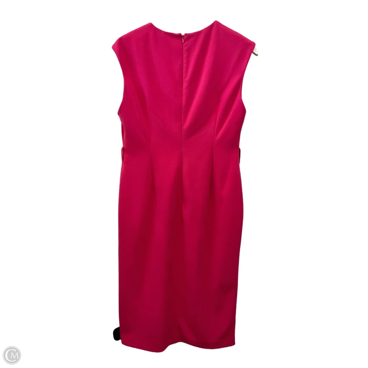 Dress Casual Midi By Calvin Klein In Pink, Size: L