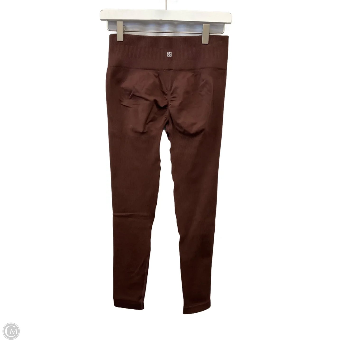 Athletic Leggings By Cme In Brown, Size: M