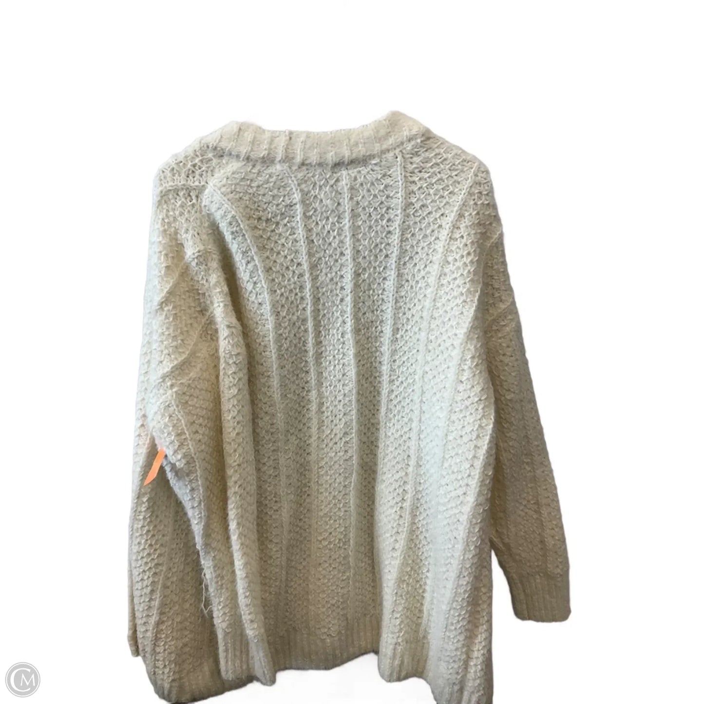 Sweater Cardigan By Lane Bryant In Cream, Size: 1x