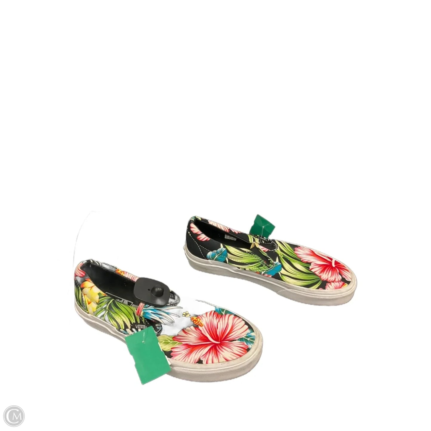 Shoes Flats By Vans In Tropical Print, Size: 8.5