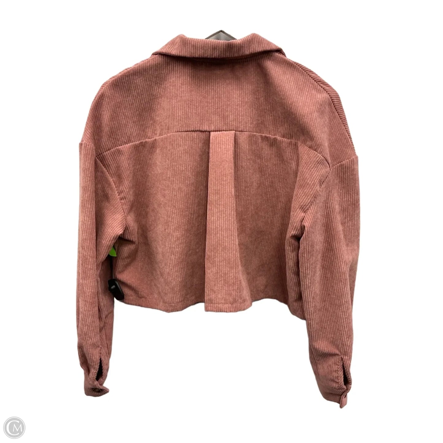 Jacket Shirt By Shein In Pink, Size: M