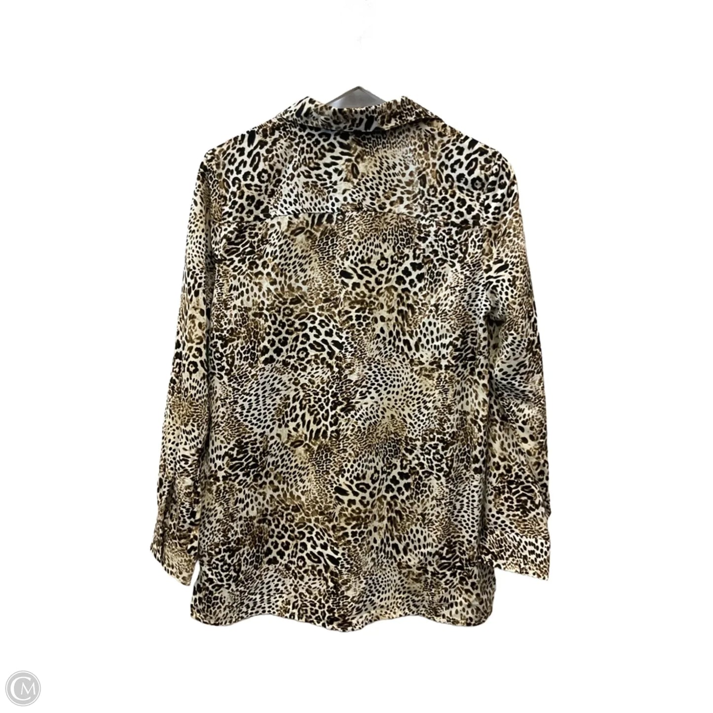 Top Long Sleeve By Chicos In Animal Print, Size: S