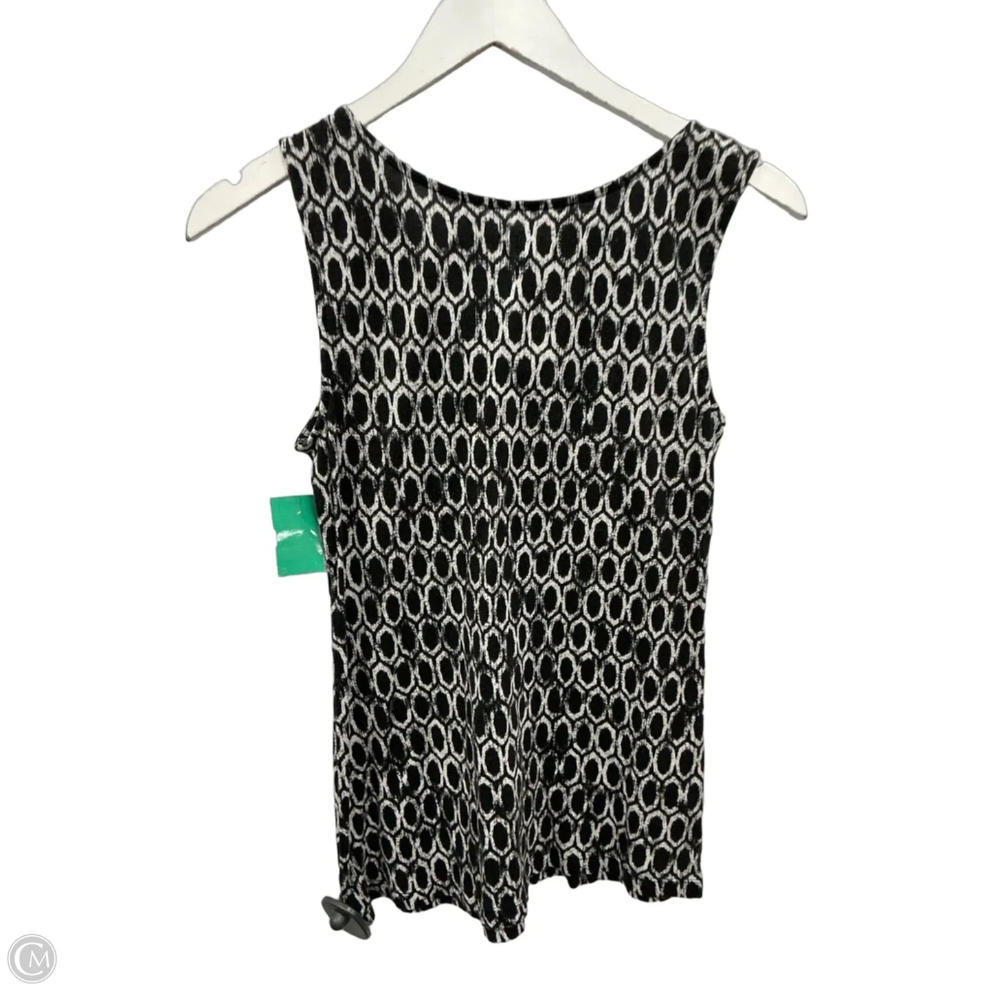 Top Sleeveless By Loft In Black & White, Size: Xs
