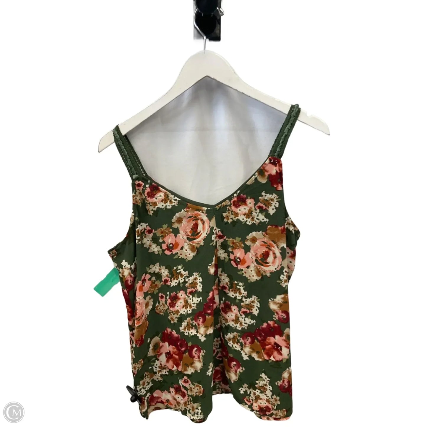 Top Sleeveless By Bobeau In Green, Size: L