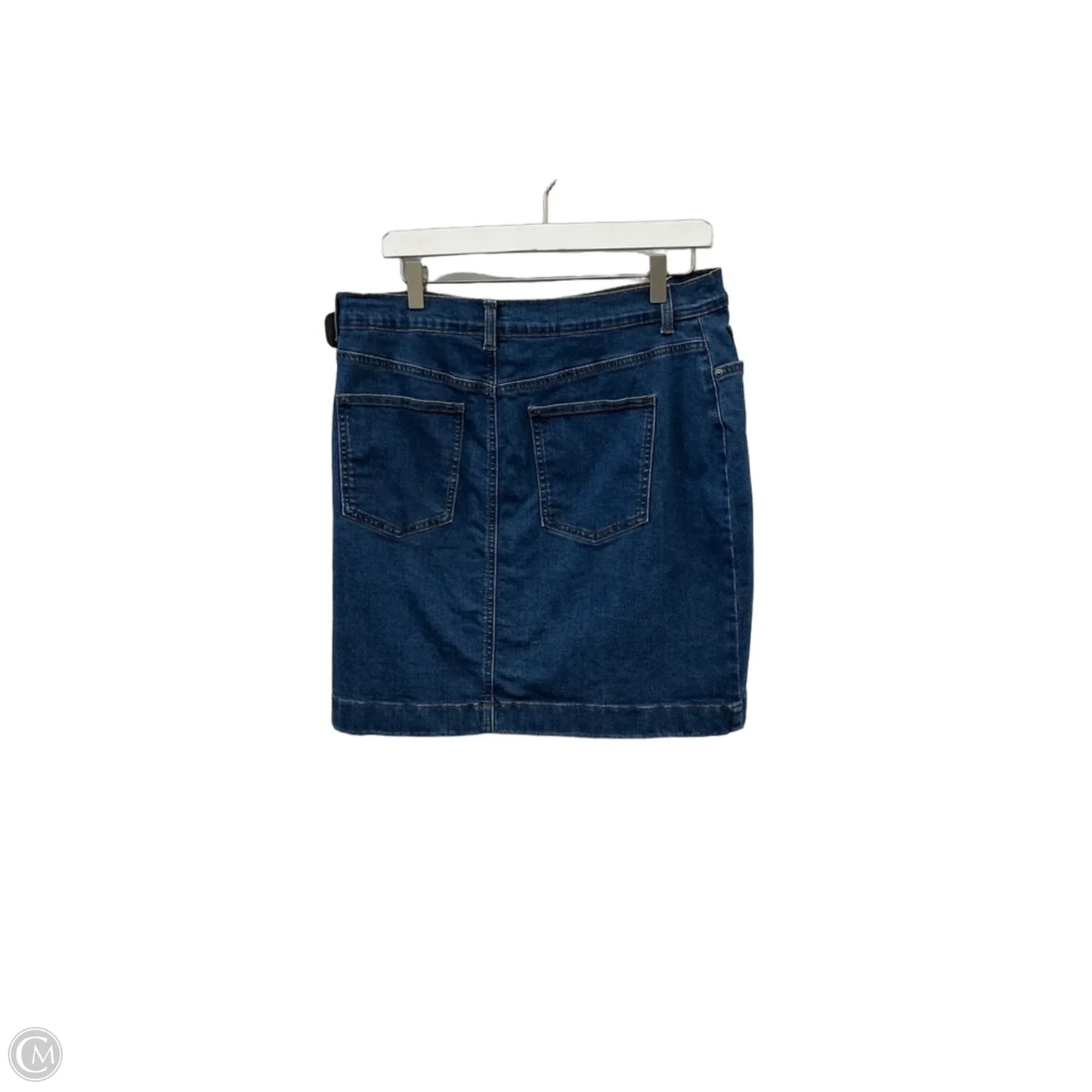 Skirt Mini & Short By Gloria Vanderbilt In Blue Denim, Size: 12