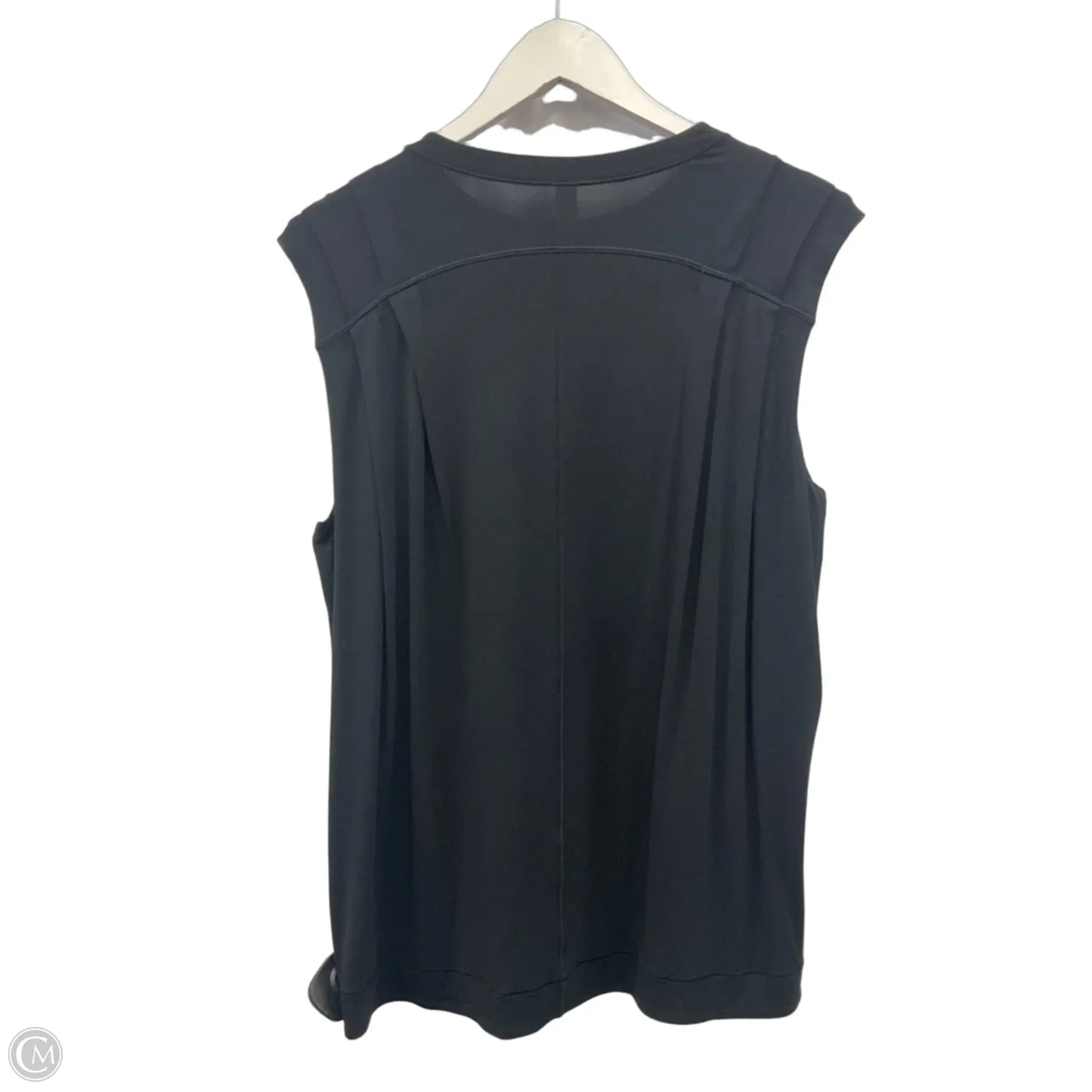 Athletic Top Short Sleeve By Lululemon In Black, Size: S