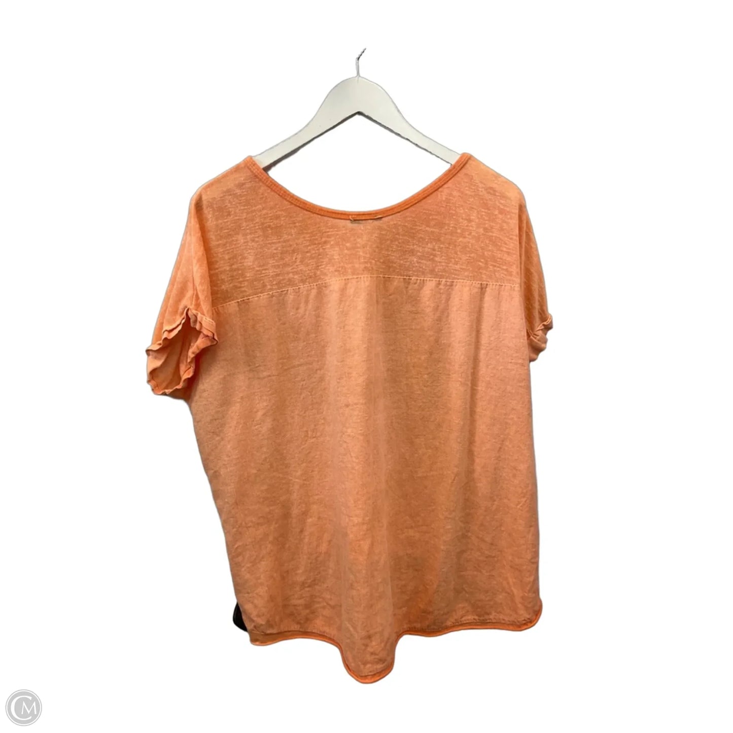 Top Short Sleeve By Kaktus In Orange, Size: Xl