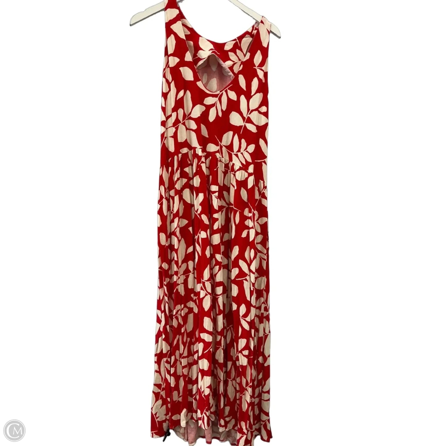 Dress Casual Maxi By Elodie In Red & White, Size: 1x