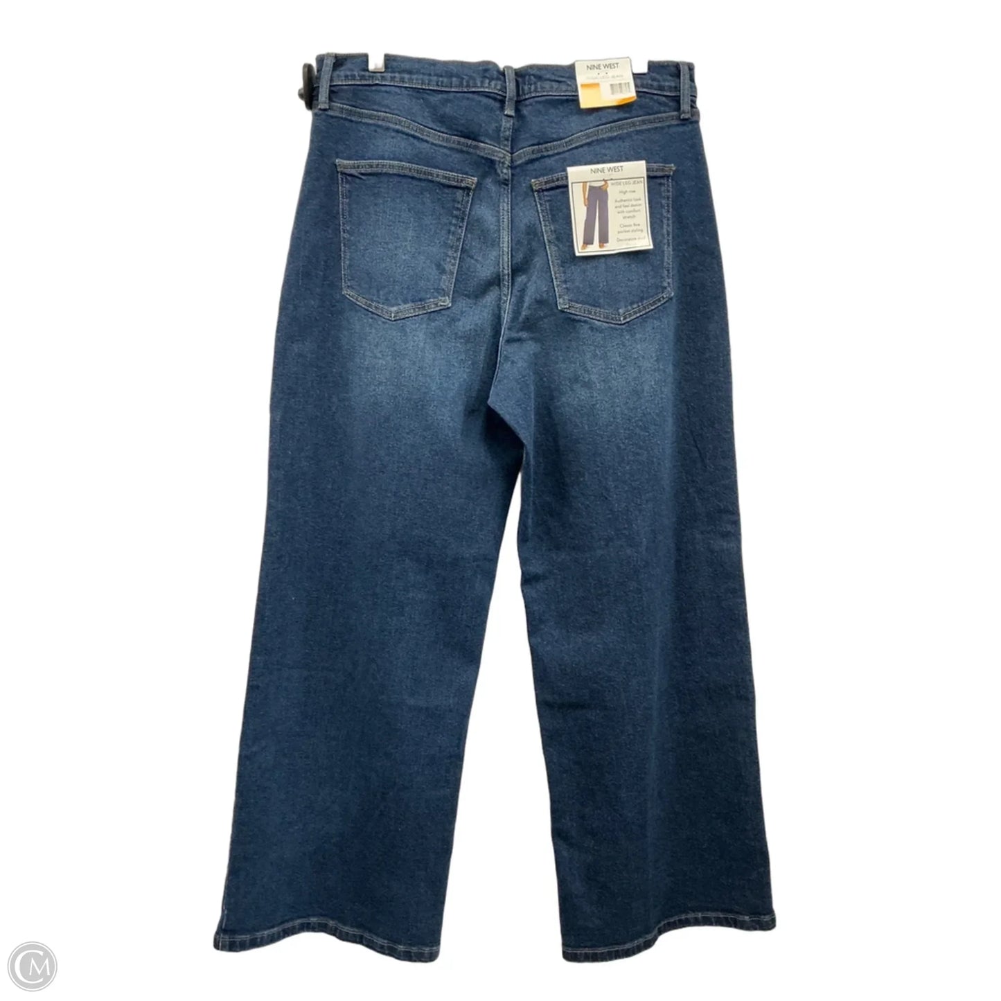 Jeans Wide Leg By Nine West Apparel In Blue Denim, Size: 12