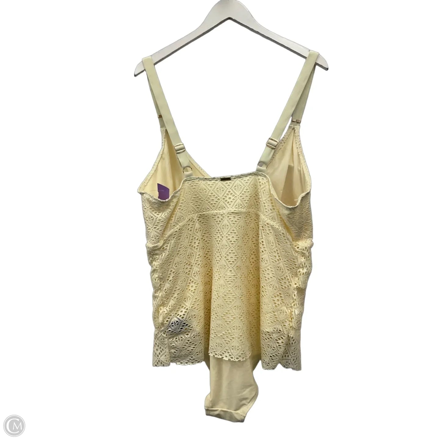 Bodysuit By Nicole By Nicole Miller In Yellow, Size: 3x