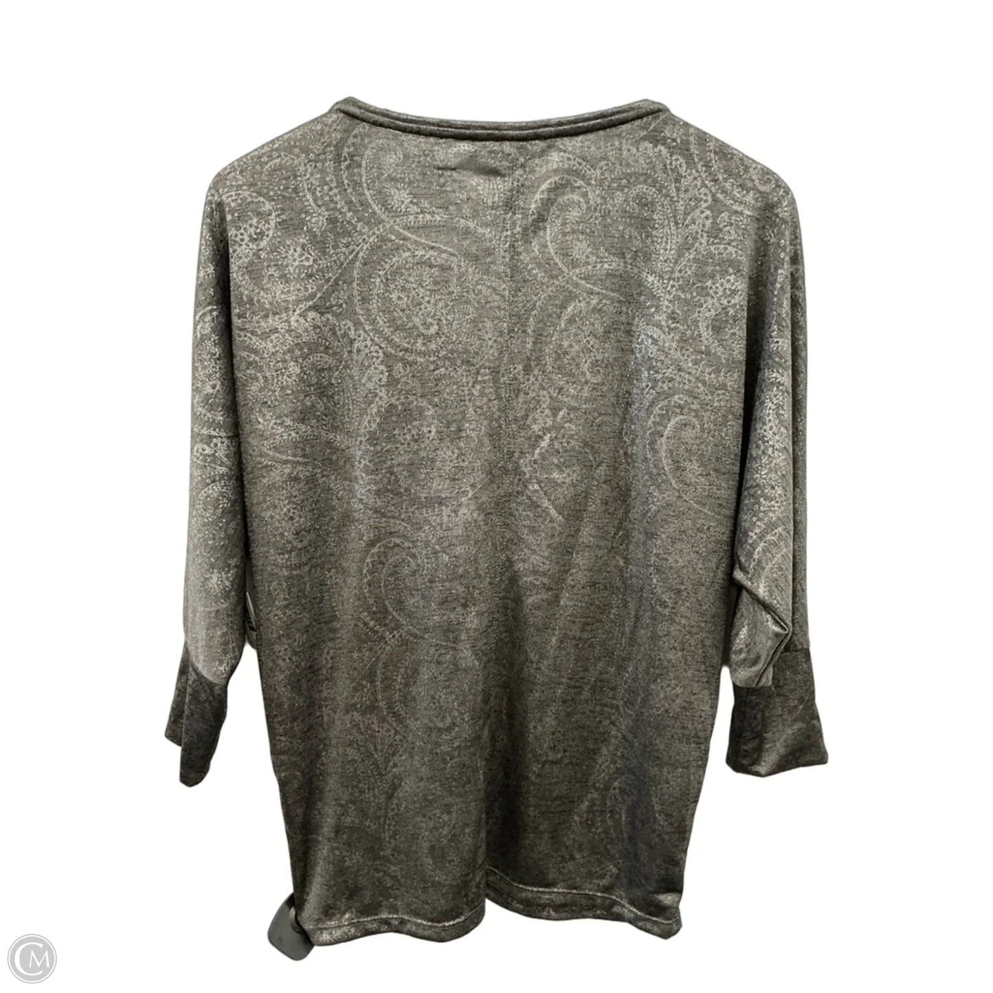 Top 3/4 Sleeve By White House Black Market In Grey, Size: Xs