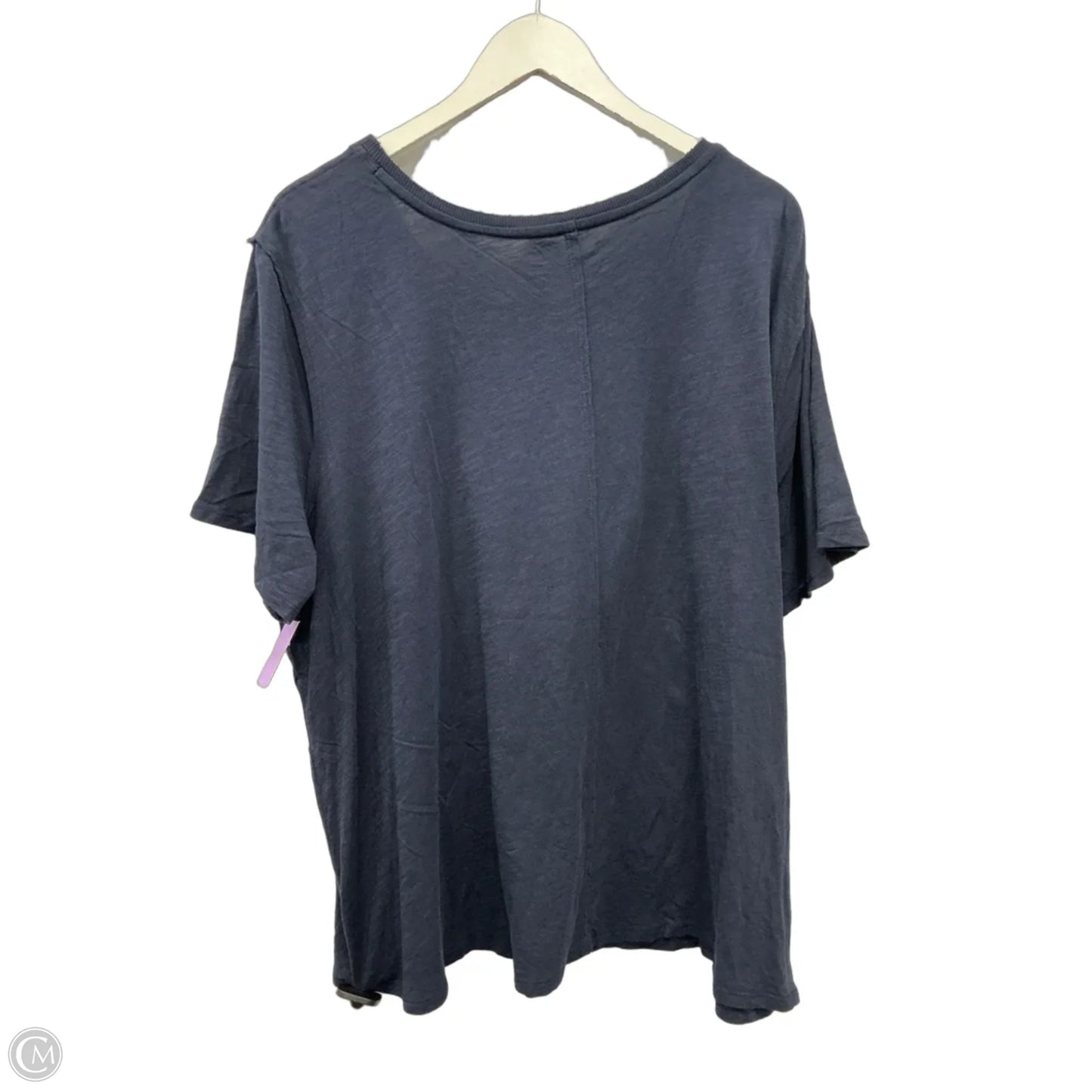 Top Short Sleeve By Cato In Blue, Size: 4x