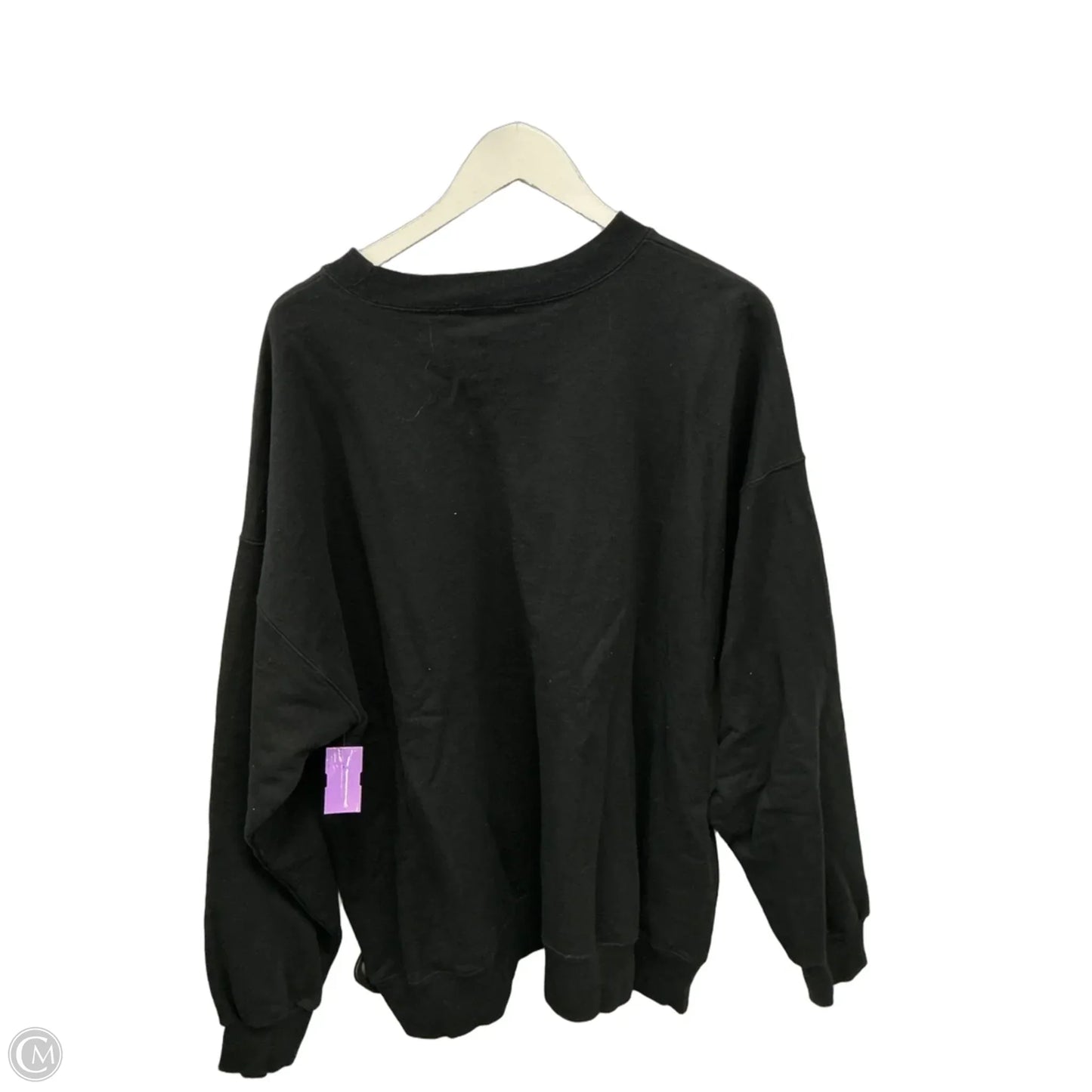Sweatshirt Crewneck By Clothes Mentor In Black, Size: Xl