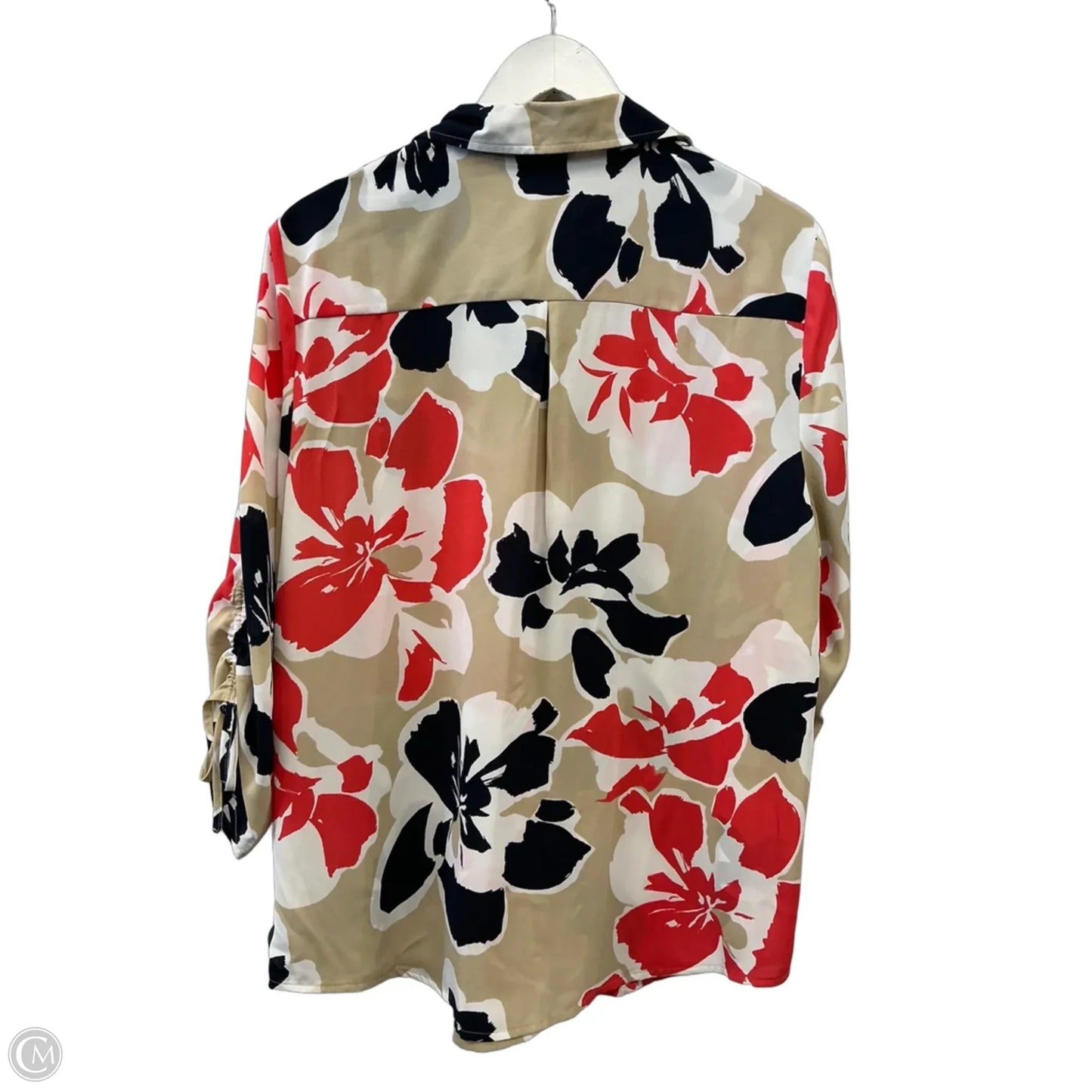 Top Long Sleeve By Chicos In Beige, Size: L