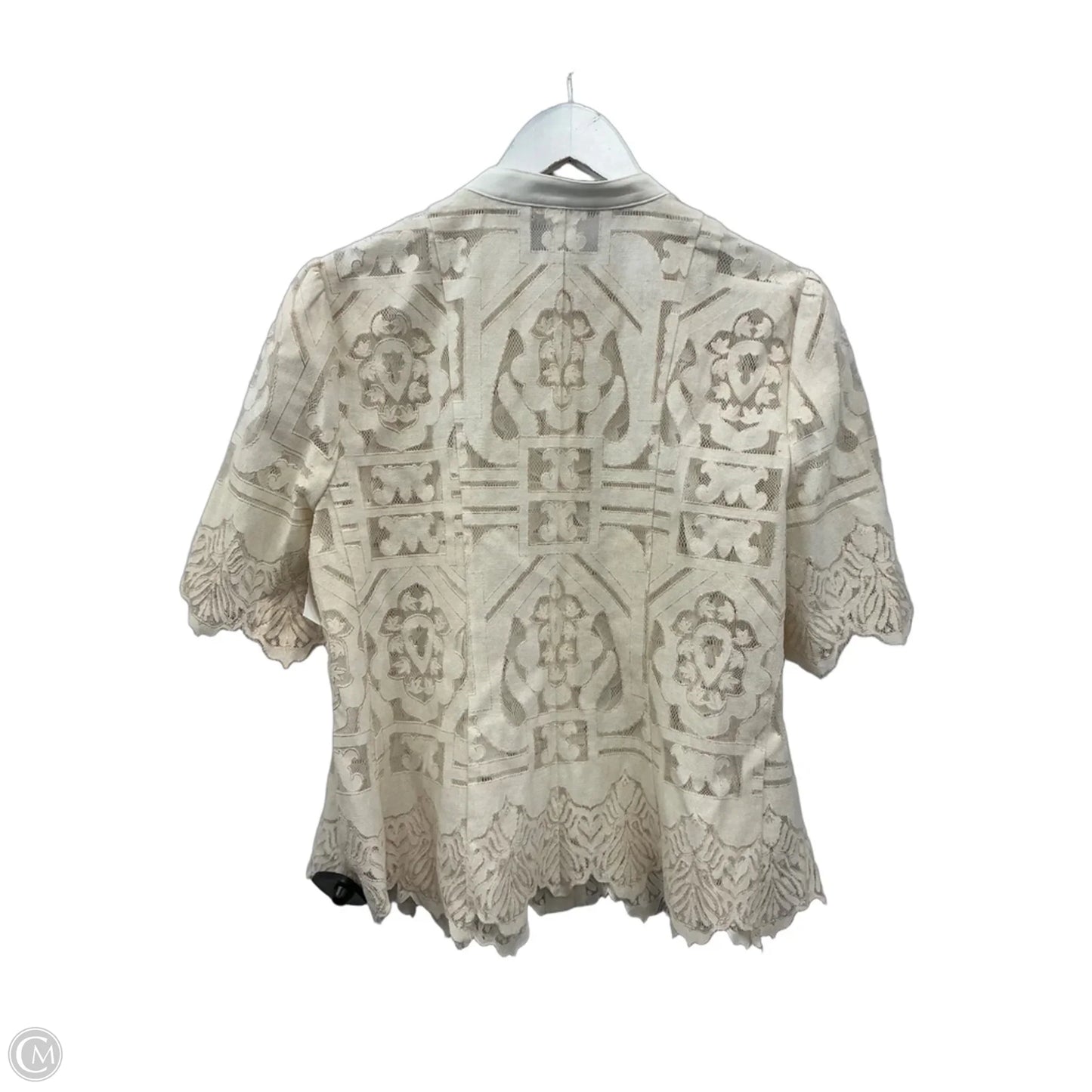 Top Short Sleeve By Floreat In Cream, Size: M