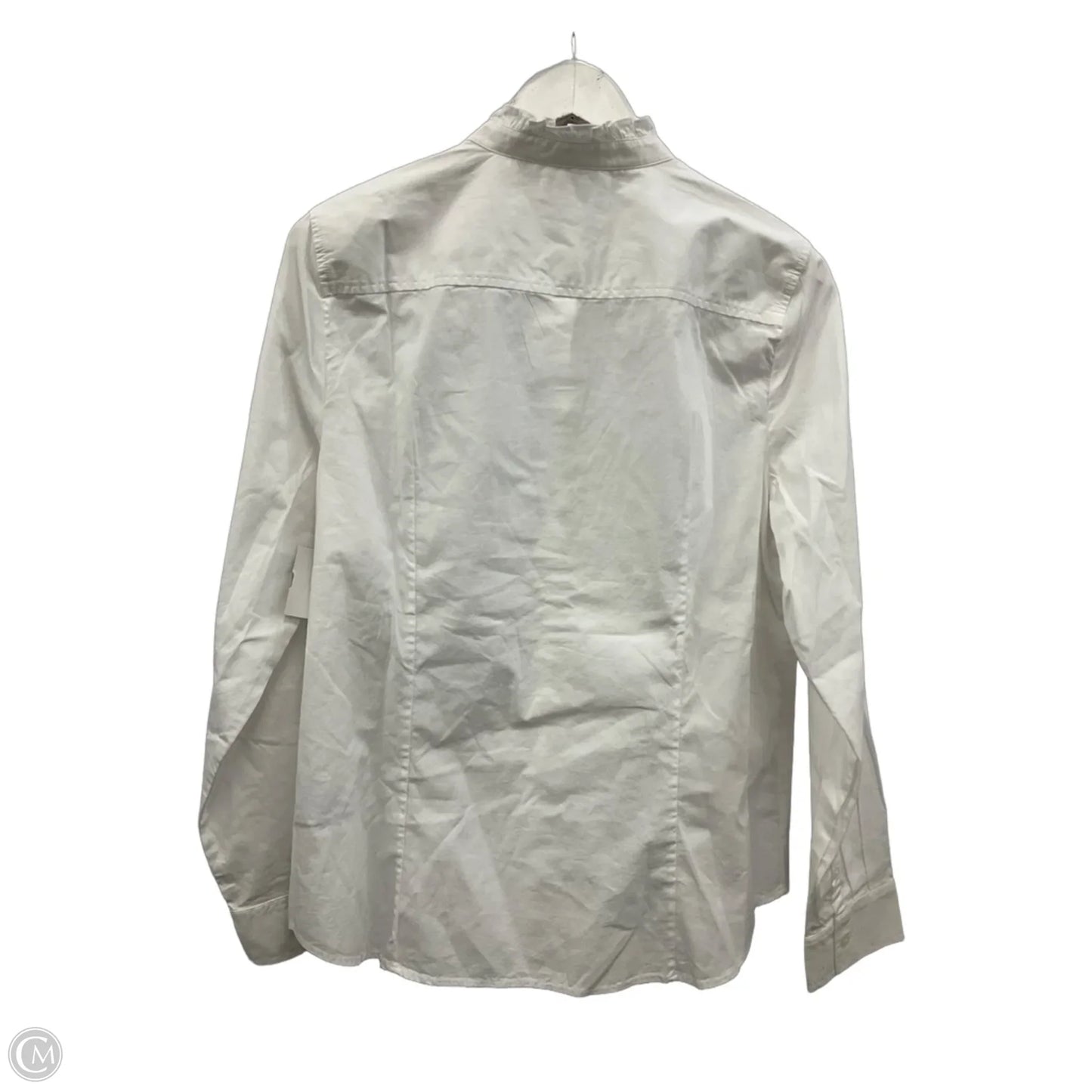 Top Long Sleeve By J. Crew In White, Size: L