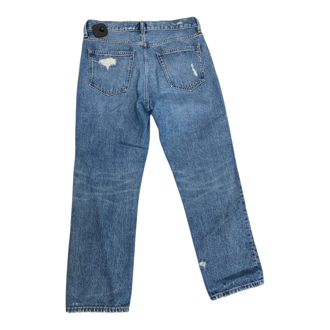 Jeans Straight By Gap In Blue Denim, Size:2