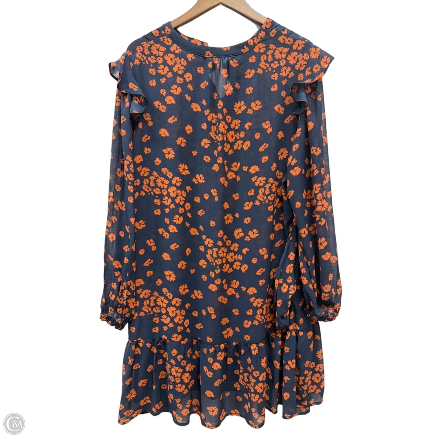 Dress Casual Midi By Time And Tru In Floral Print, Size: Xl