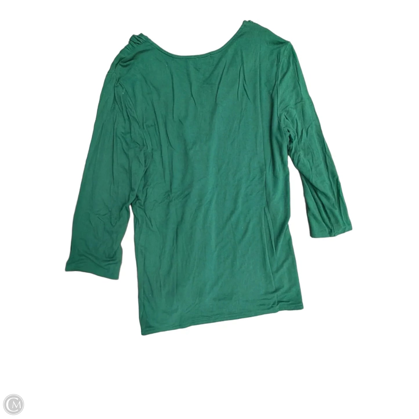 Top Long Sleeve By Dressbarn In Green, Size: M