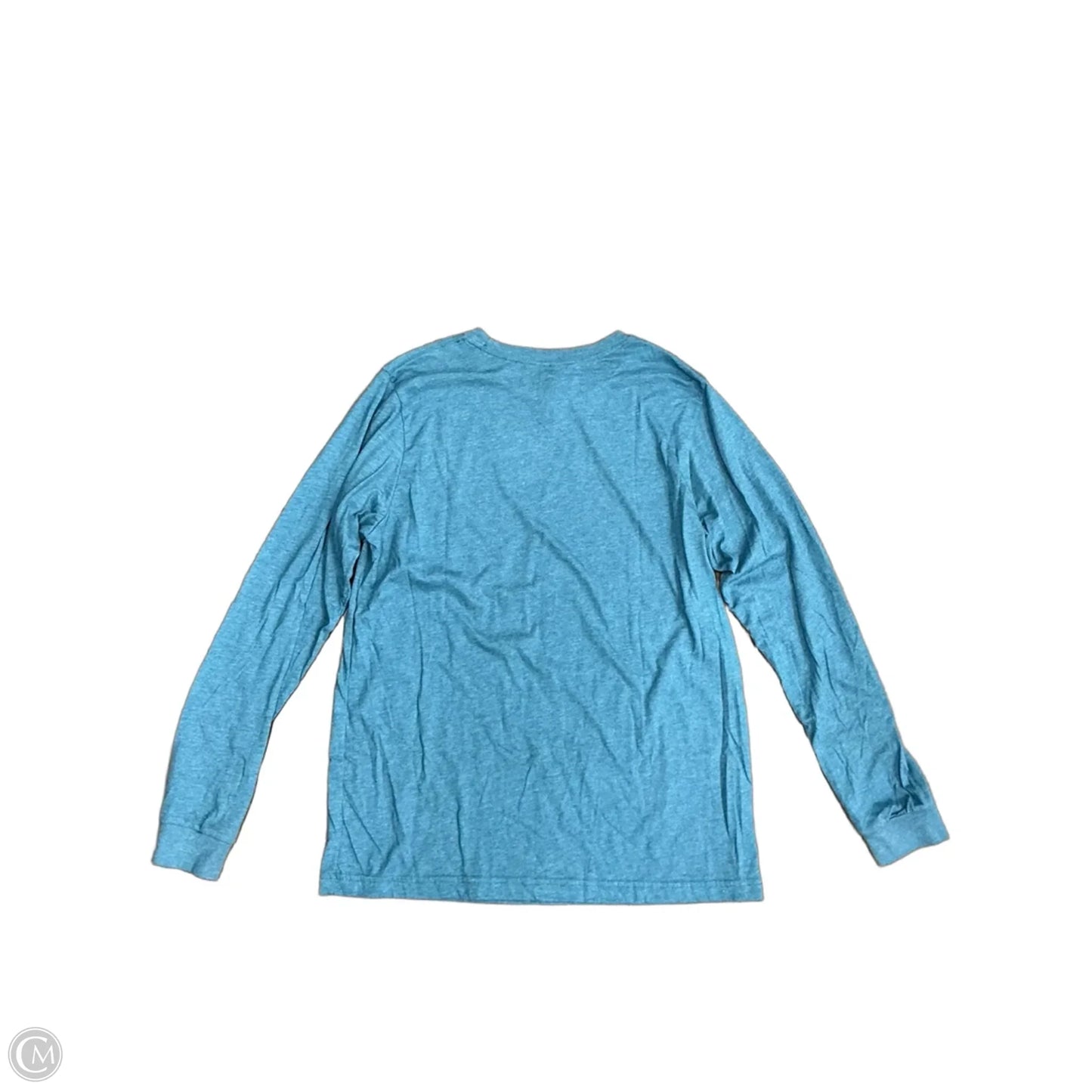 Top Long Sleeve Basic By Bella + Canvas In Teal, Size: L