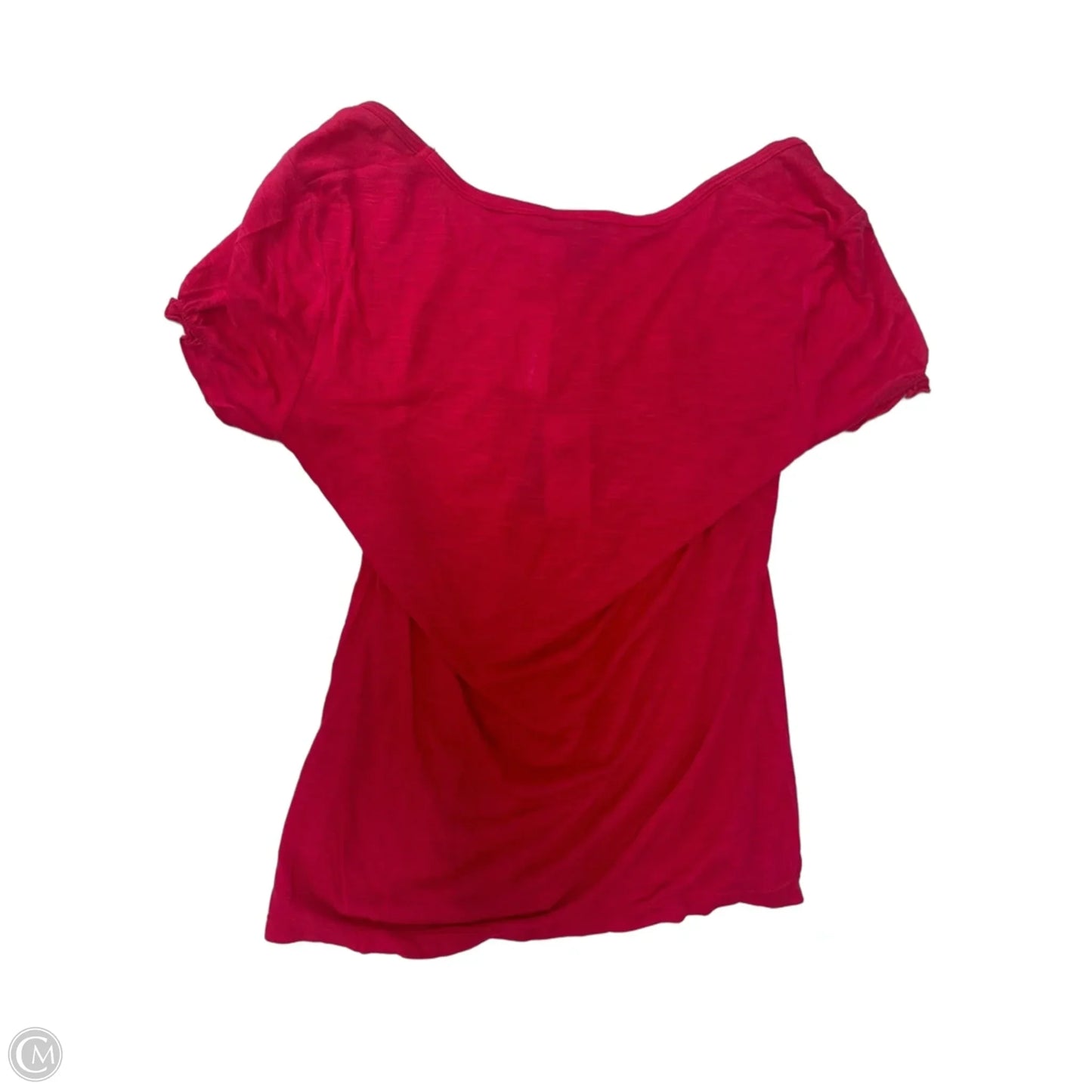 Top Short Sleeve By Ann Taylor In Pink, Size: S
