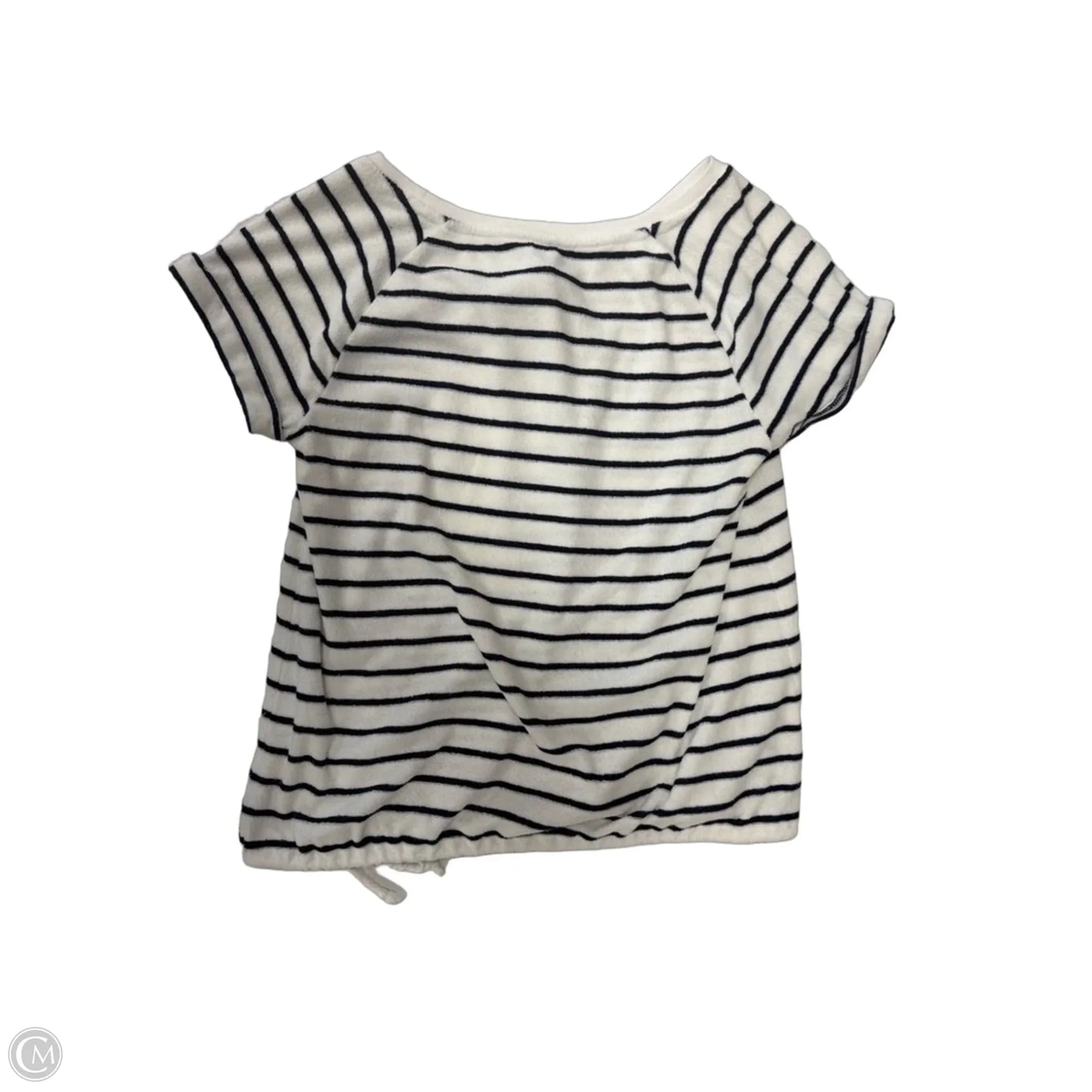 Top Short Sleeve By Coral Bay In Striped Pattern, Size: M