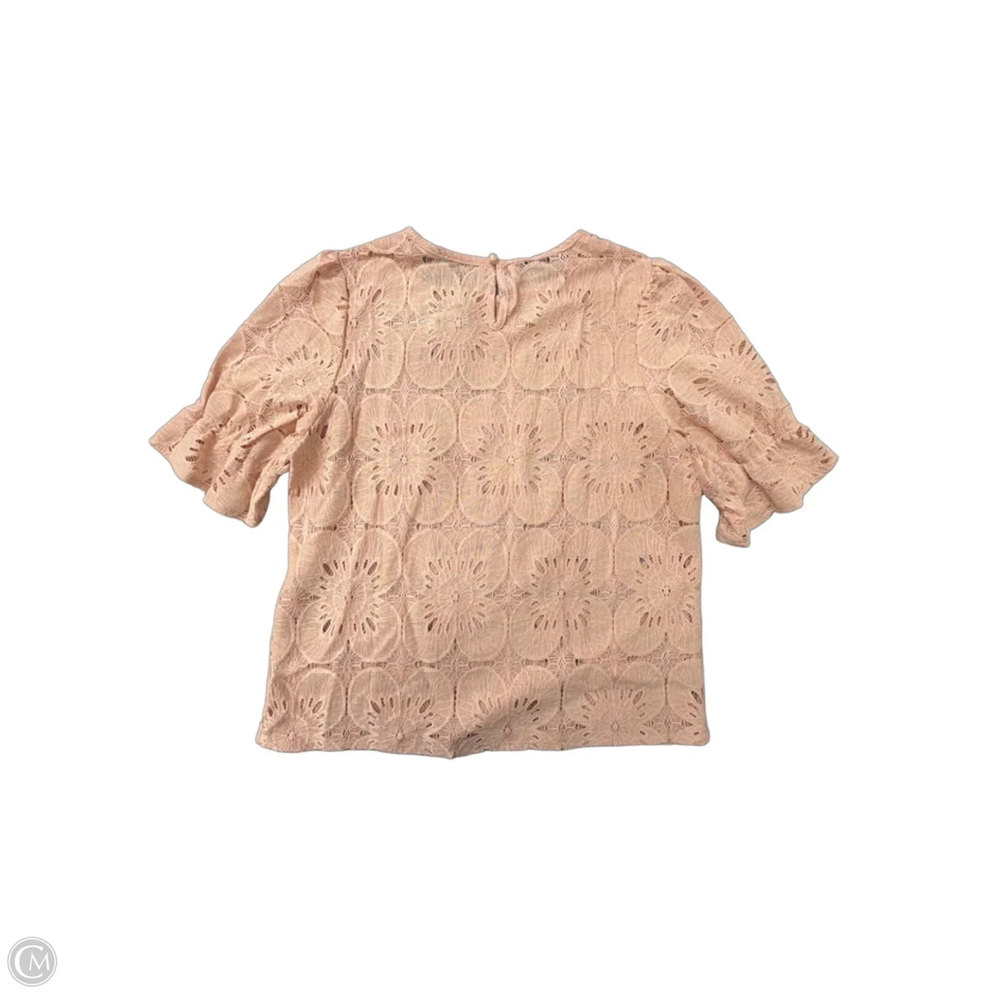 Top Short Sleeve By Luxveer In Pink, Size: S