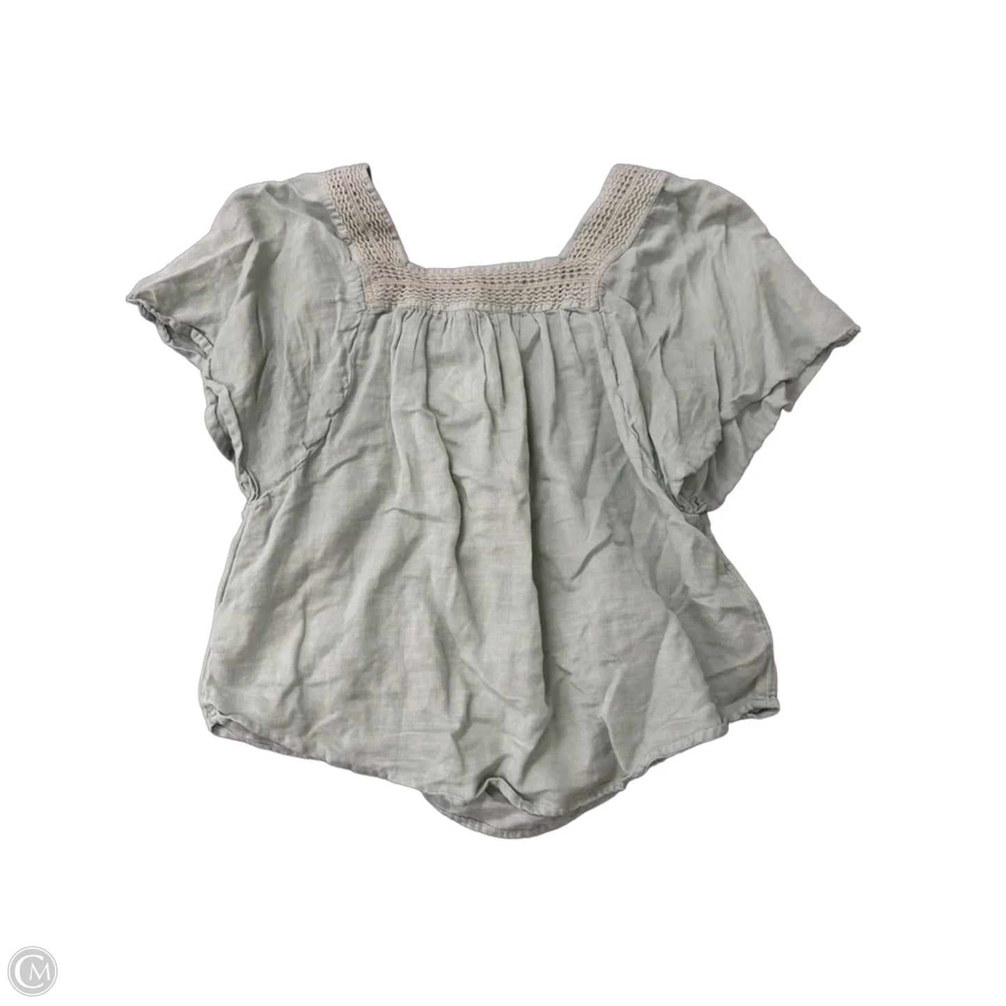 Top Short Sleeve By Lucky Brand In Green, Size: S