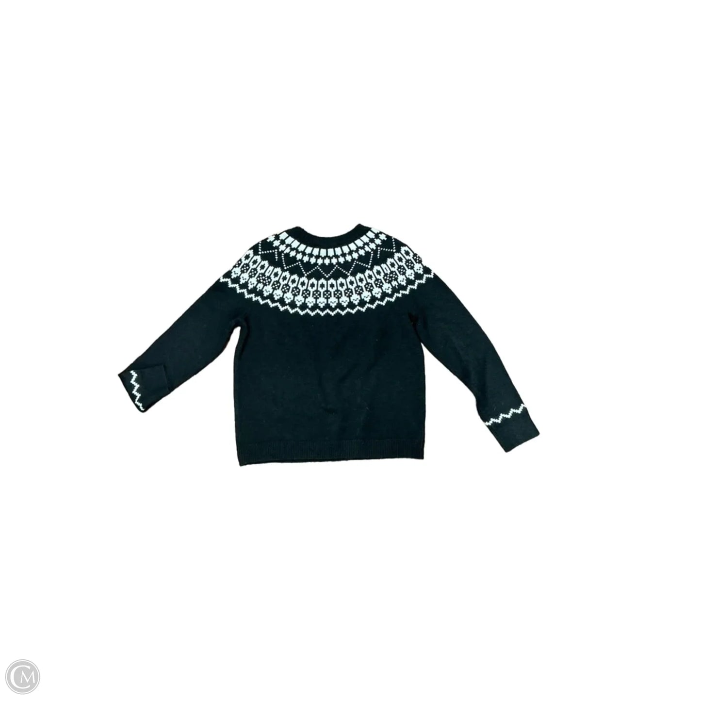 Sweater By Loft In Black & White, Size: Xxsp