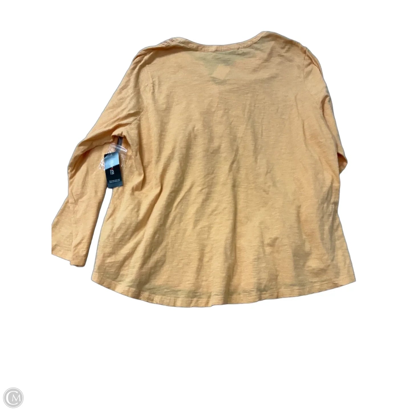 Top Long Sleeve By Style And Company In White, Size: 3x
