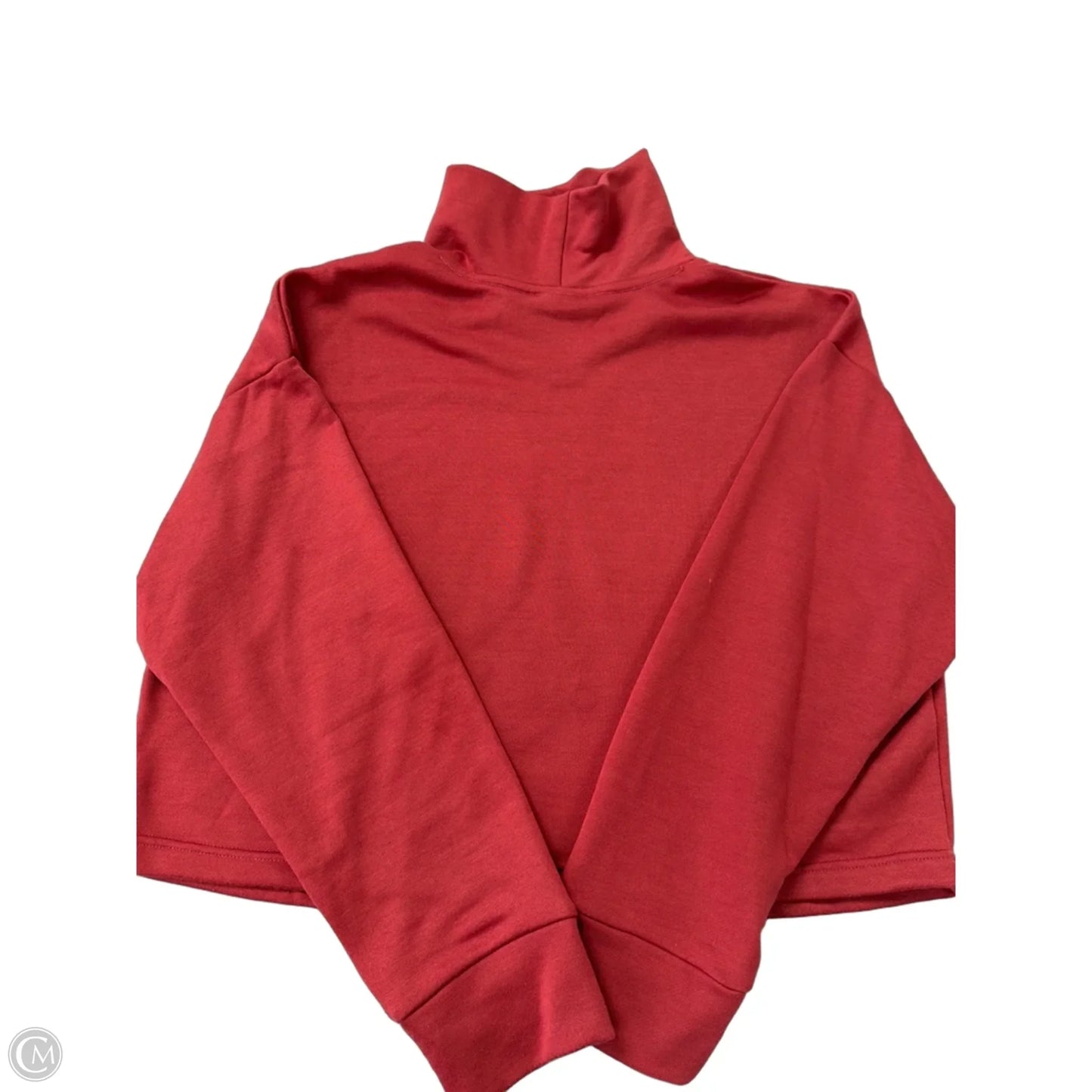 Athletic Top Long Sleeve Collar By New Balance In Red, Size: Xl