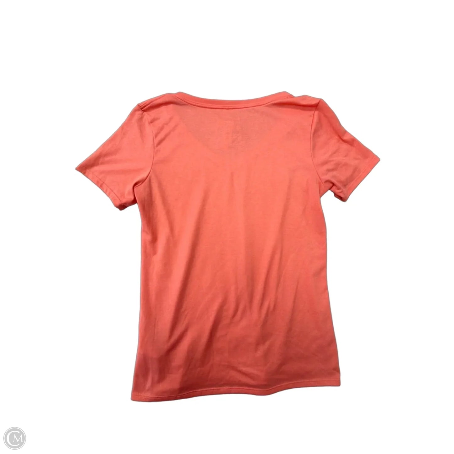 Athletic Top Short Sleeve By Nike Apparel In Peach, Size: S