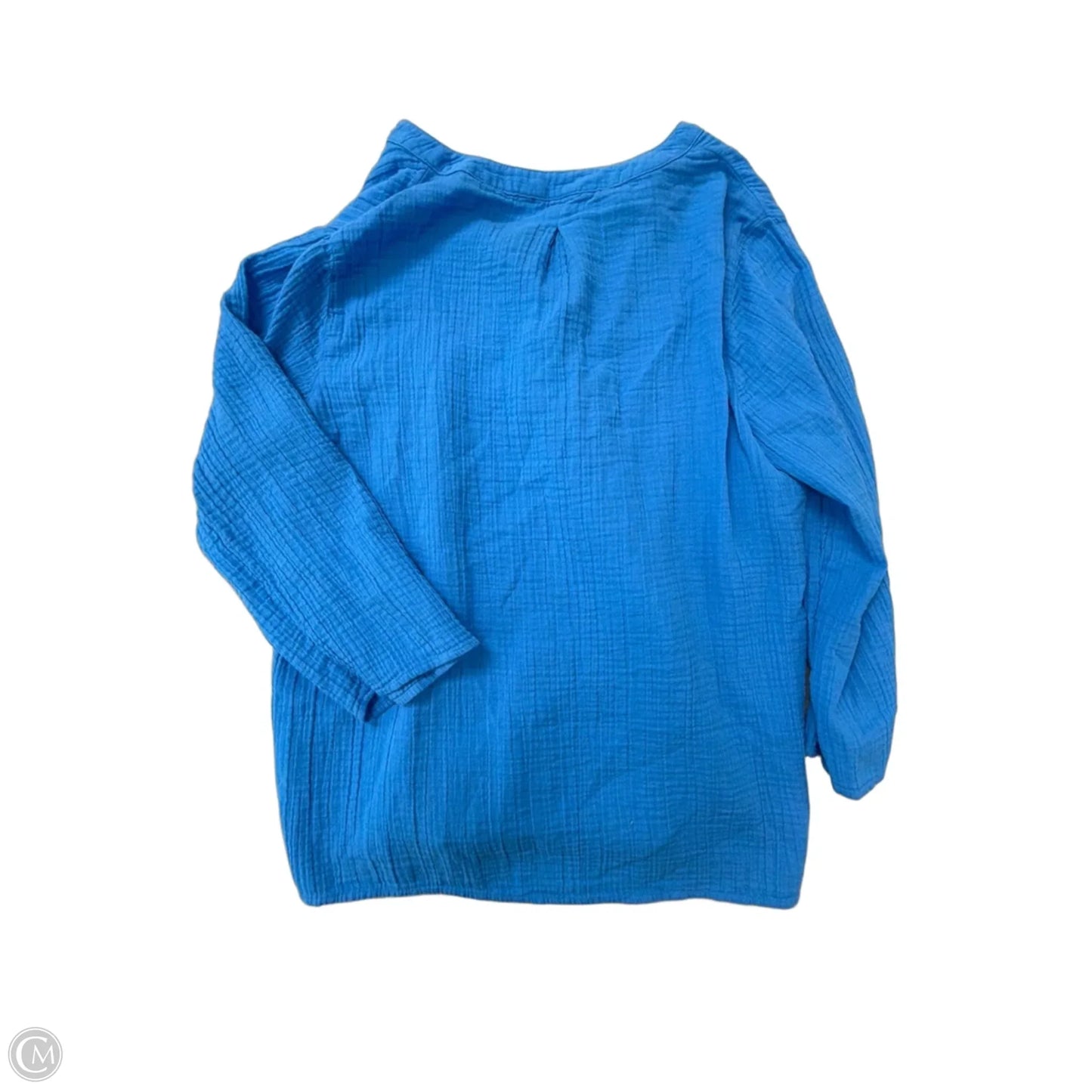 Top Long Sleeve By Soft Surroundings In Blue, Size: Xl