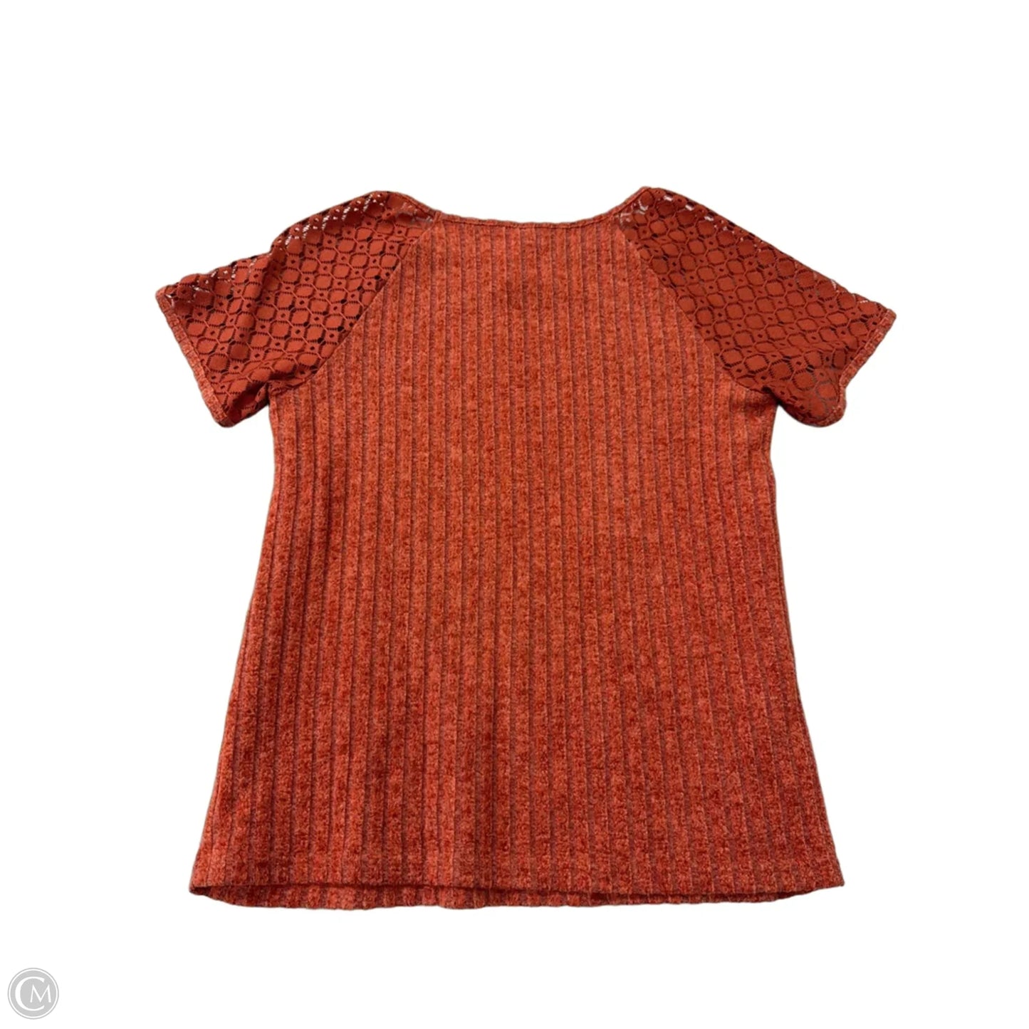 Top Short Sleeve By Automet In Orange, Size: L