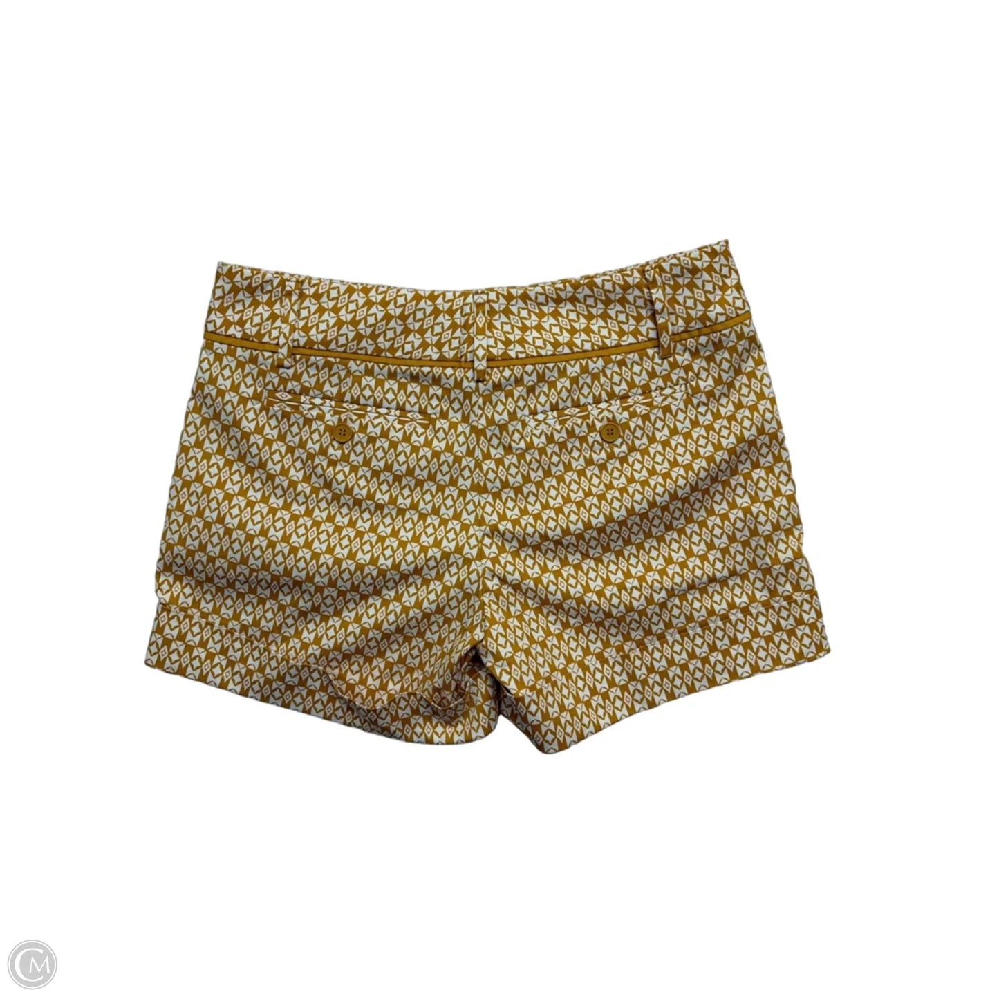 Shorts By New York And Co In White & Yellow, Size: 2