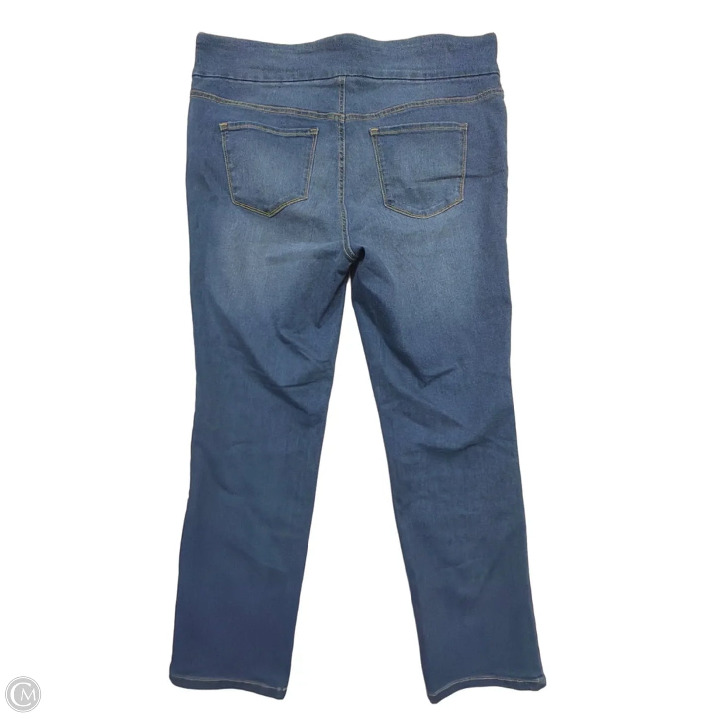 Jeans Straight By Bandolino In Blue Denim, Size: 16