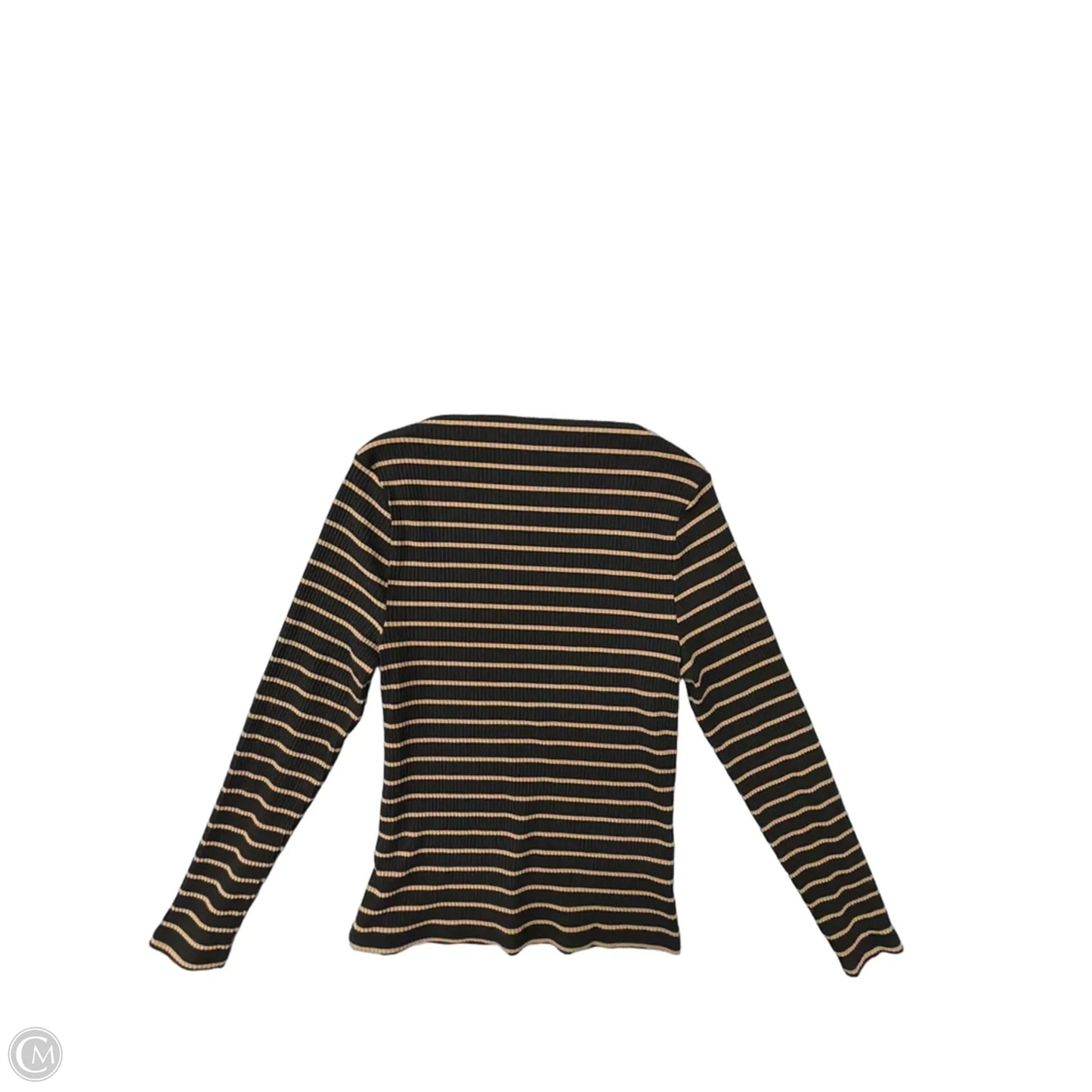 Top Long Sleeve By Loft In Striped Pattern, Size: Xl