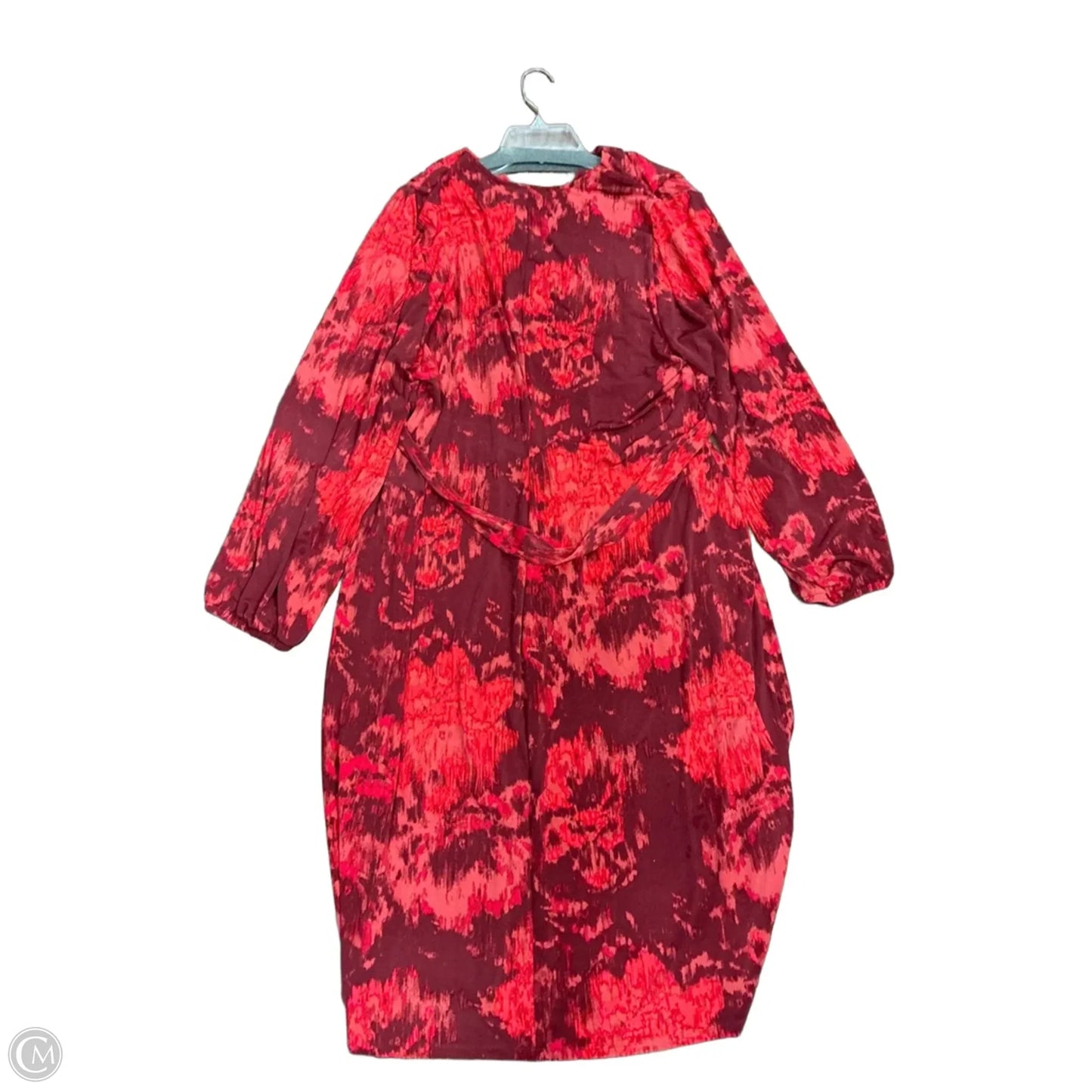 Dress Casual Midi By Lane Bryant In Red, Size: 1x