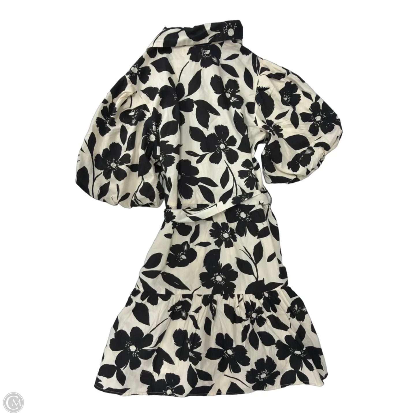 Dress Casual Short By Jessica Simpson In Black & Cream, Size: S